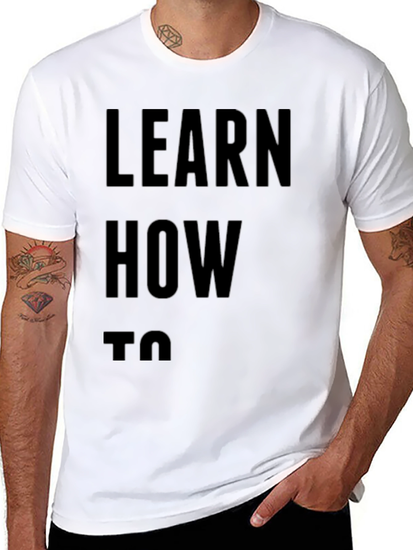Learn How To T-Shirt | Mens Black Tee