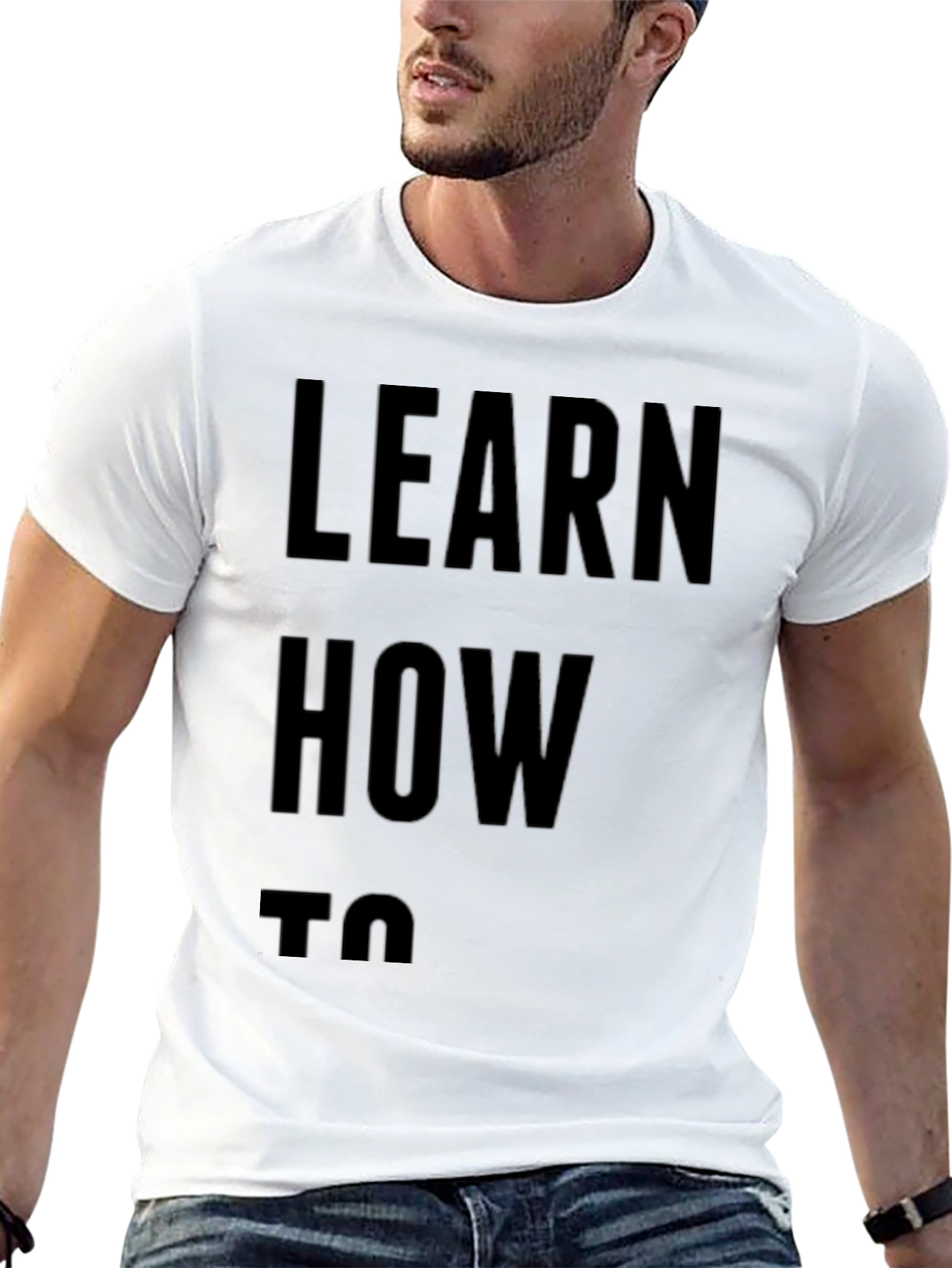 Learn How To T-Shirt | Mens Black Tee