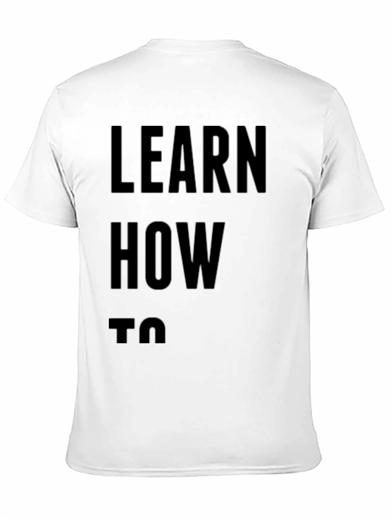 Learn How To T-Shirt | Mens Black Tee