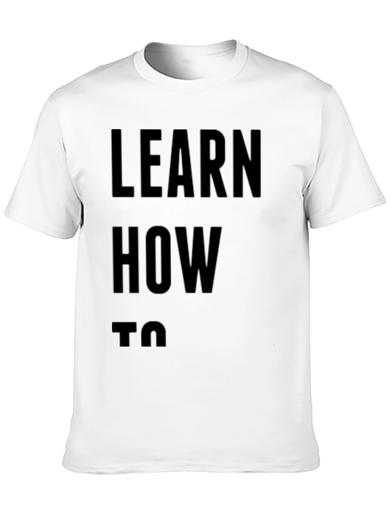 Learn How To T-Shirt | Mens Black Tee