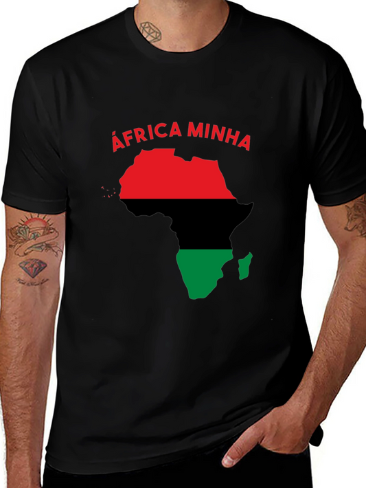 Africa Minha T-Shirt - Red Black and Green