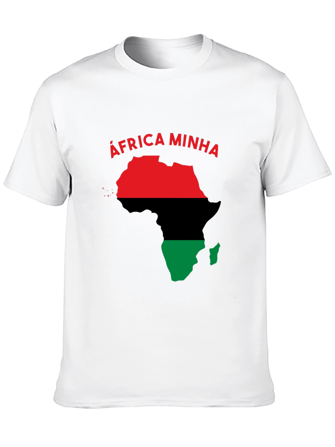 Africa Minha T-Shirt - Red Black and Green