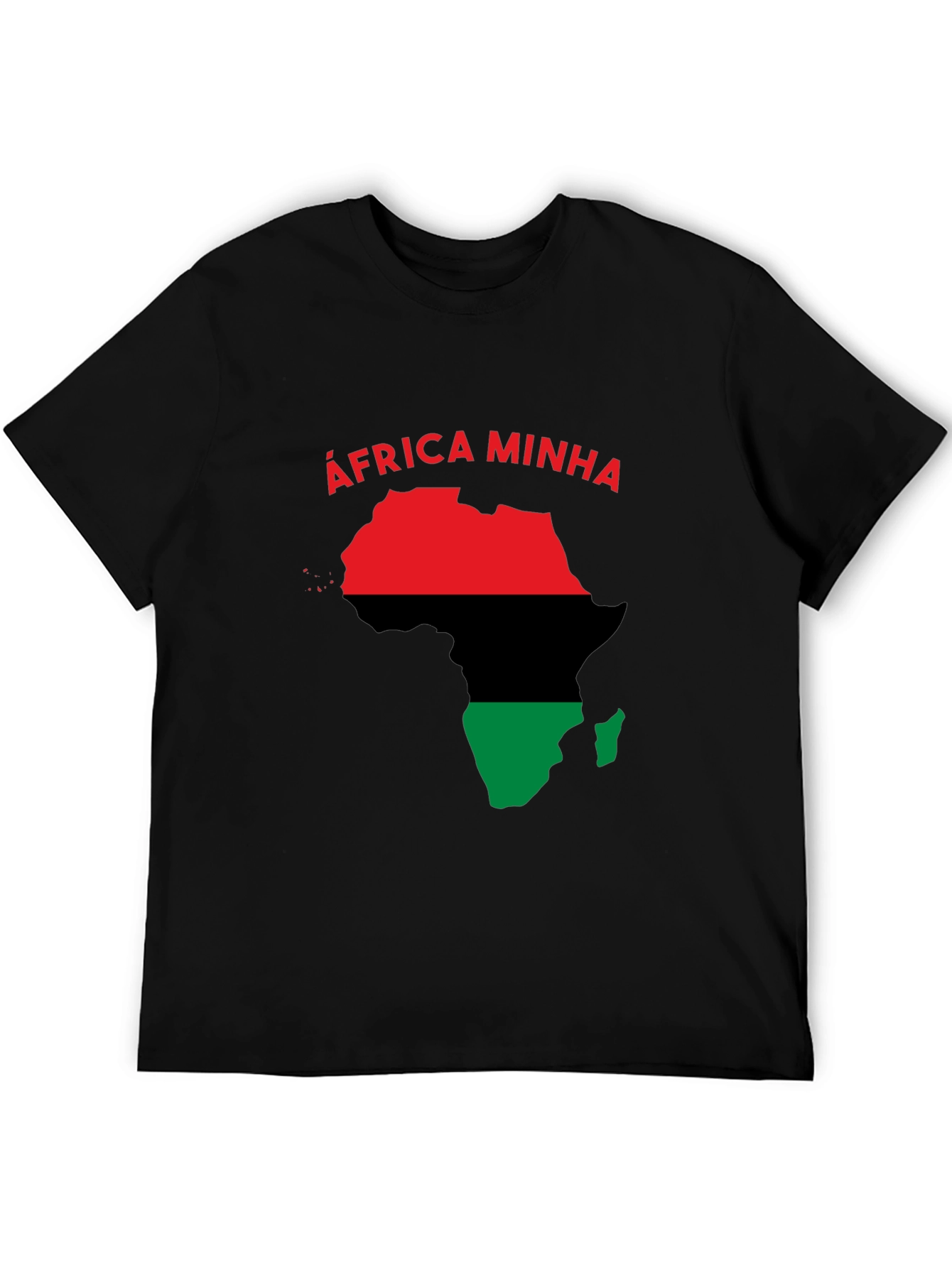 Africa Minha T-Shirt - Red Black and Green