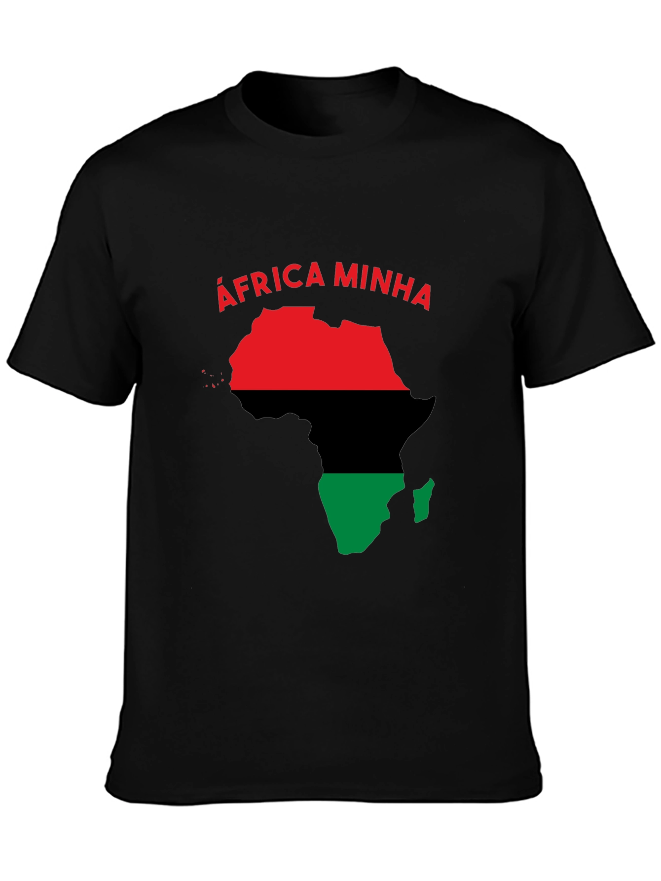 Africa Minha T-Shirt - Red Black and Green