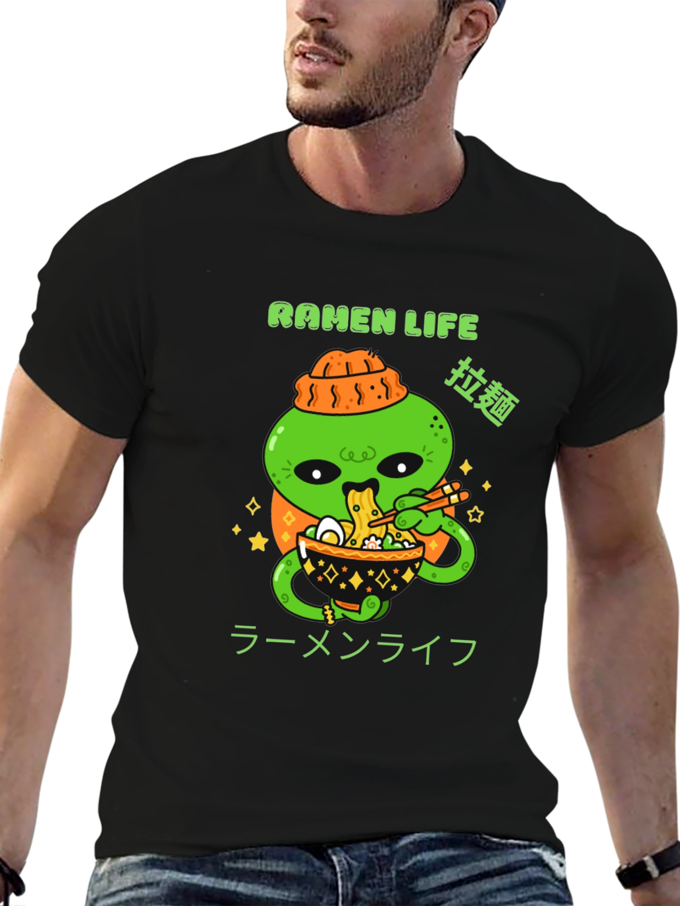 Ramen Life Graphic Tee - Alien Noodles