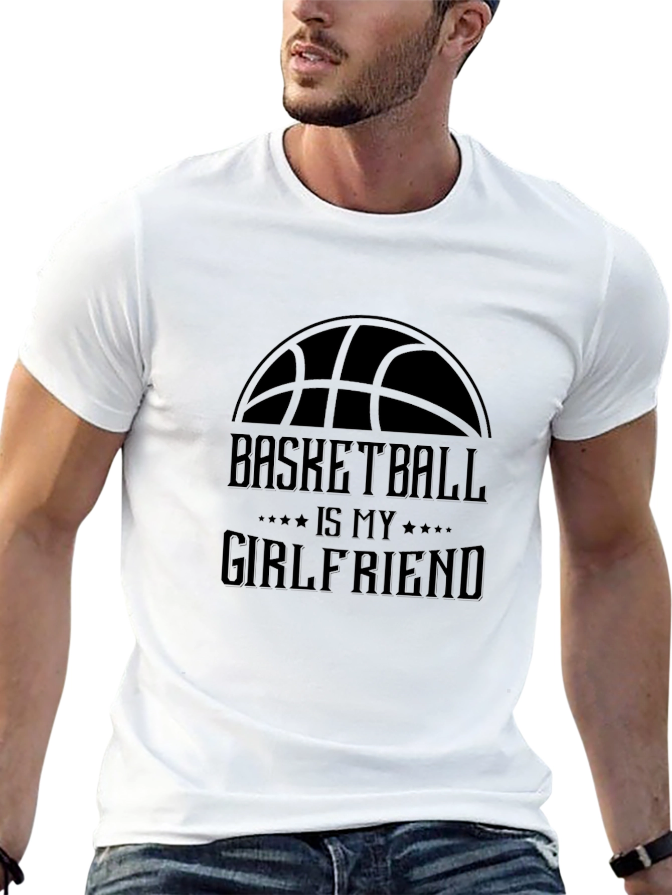 Basketball is My Girlfriend Black T-Shirt