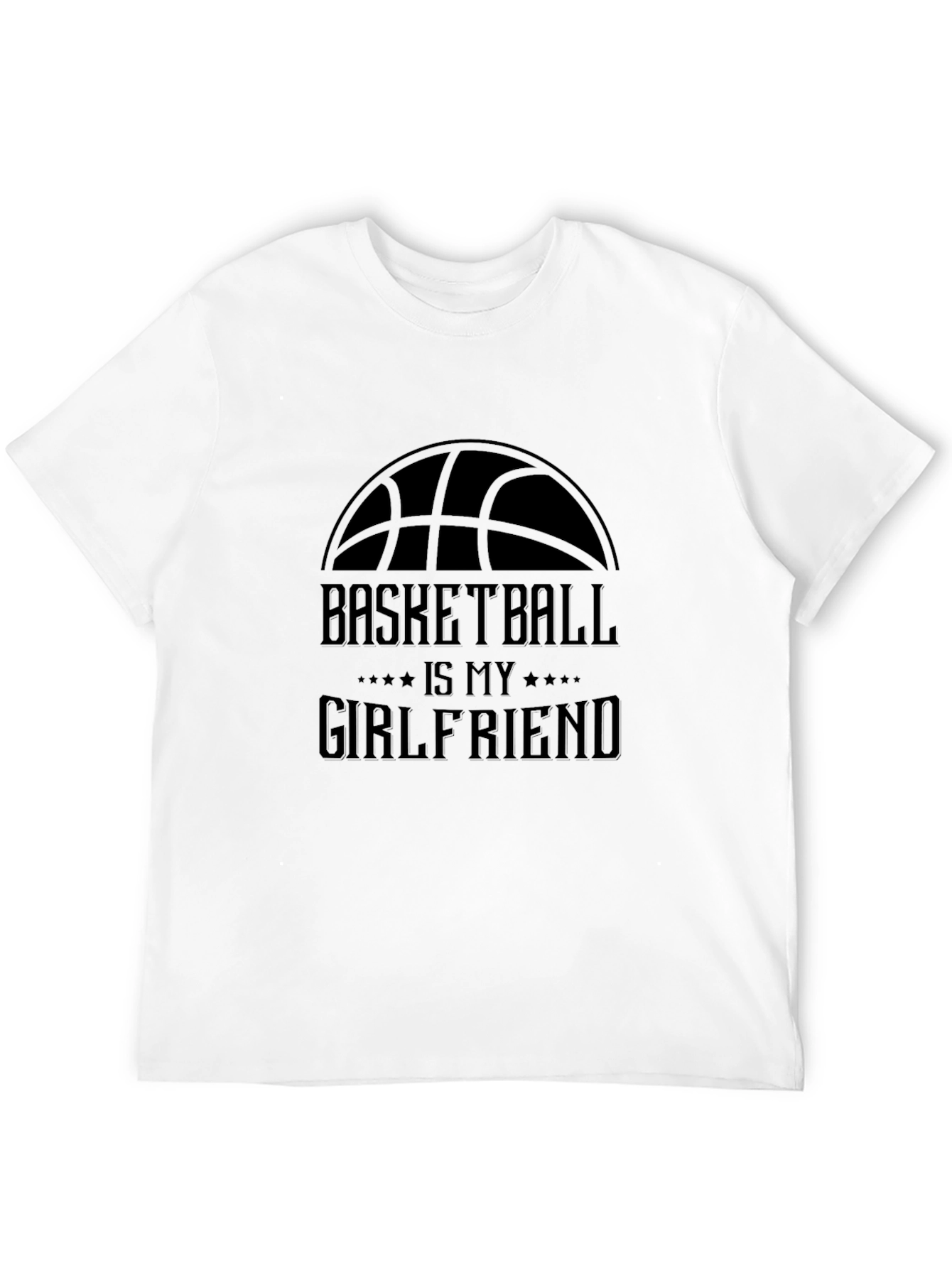 Basketball is My Girlfriend Black T-Shirt