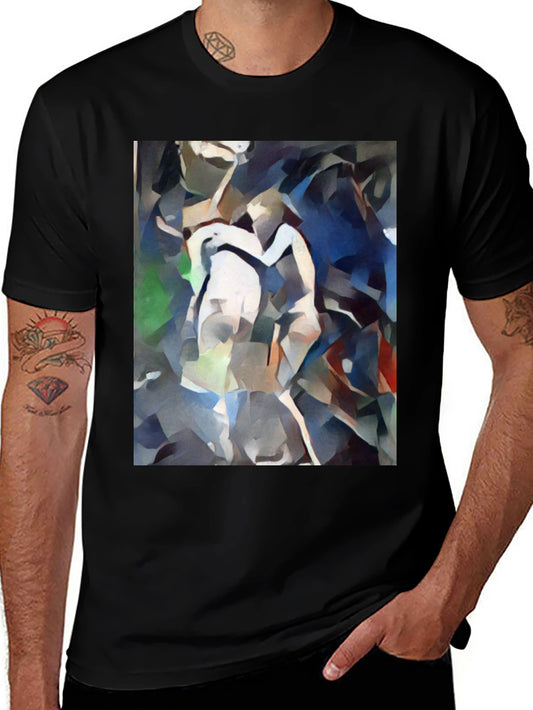 Abstract Art T-Shirt - Modern Geometric Design