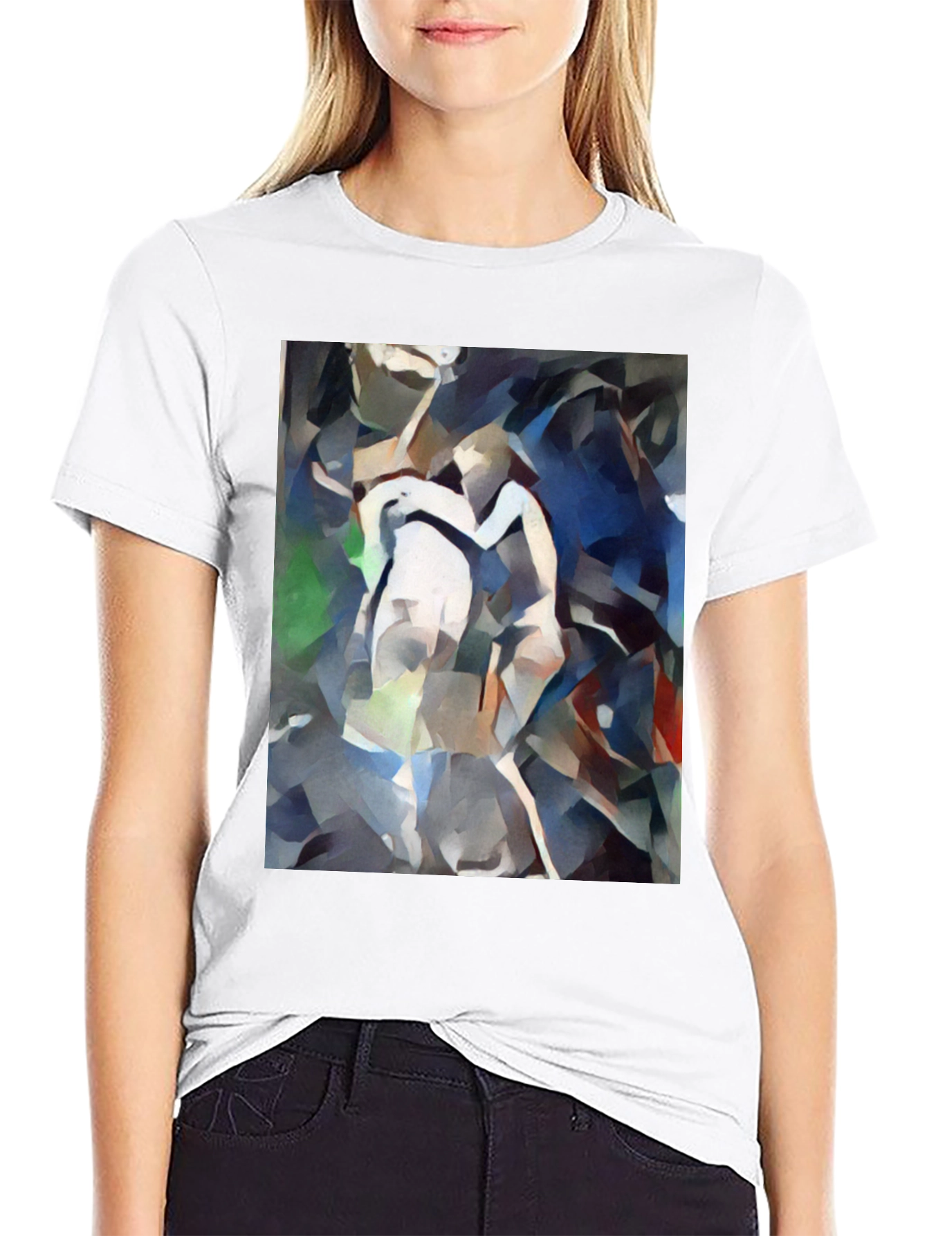 Abstract Art T-Shirt - Modern Geometric Design
