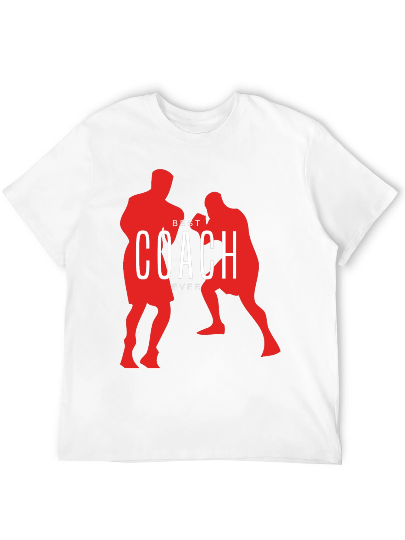 Best Coach Ever Boxing Silhouette T-Shirt