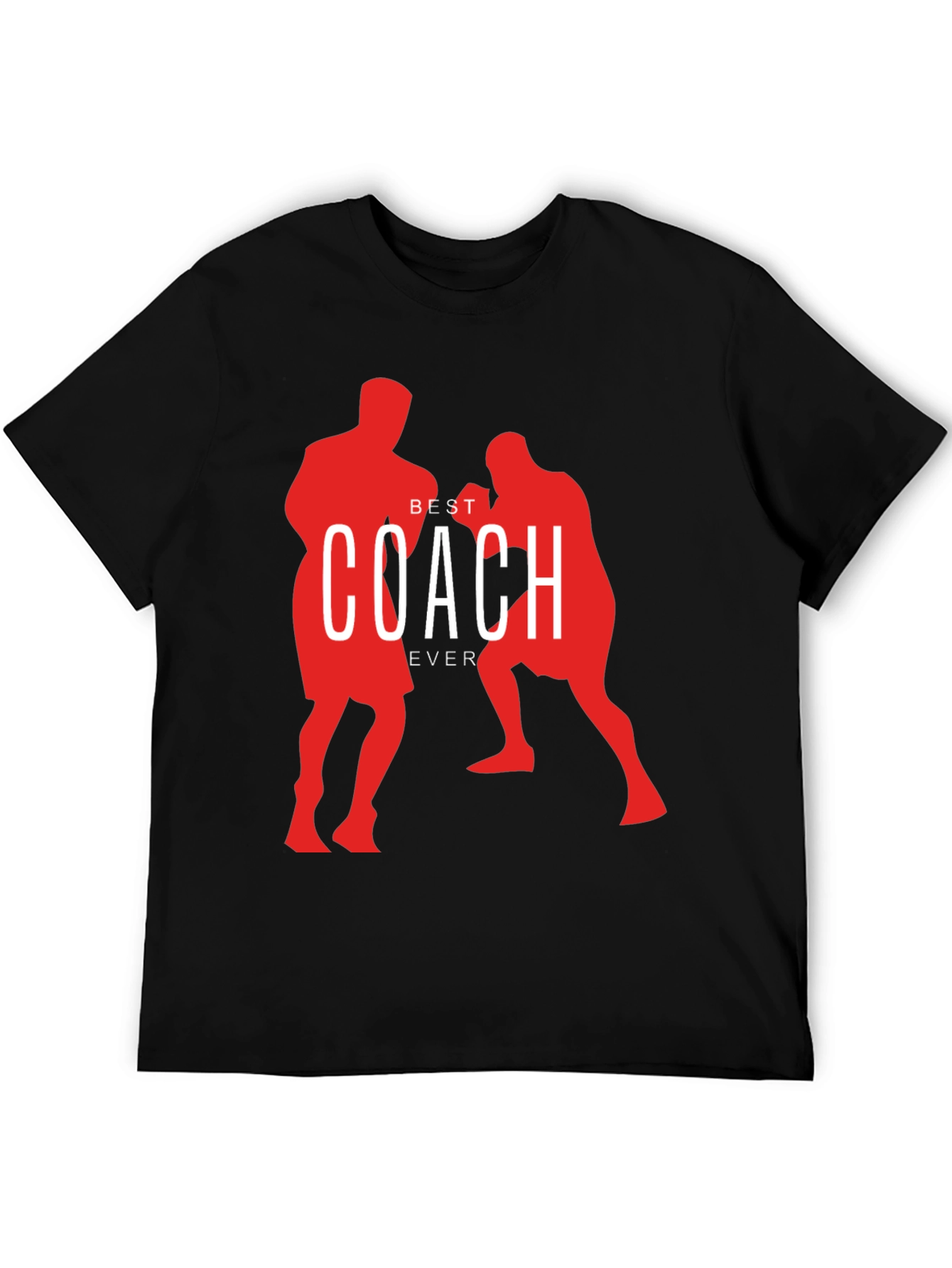 Best Coach Ever Boxing Silhouette T-Shirt