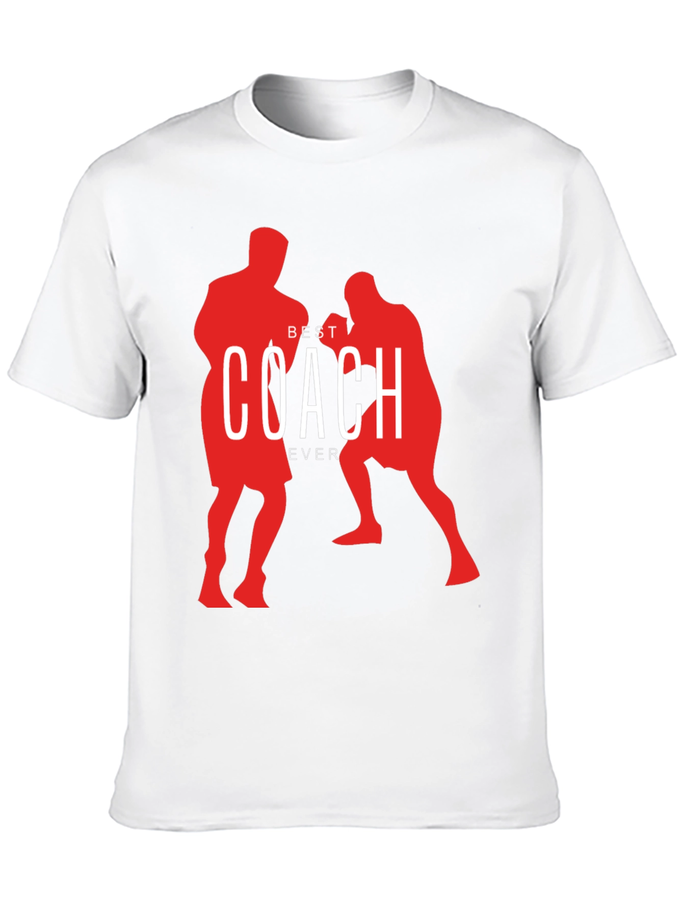 Best Coach Ever Boxing Silhouette T-Shirt