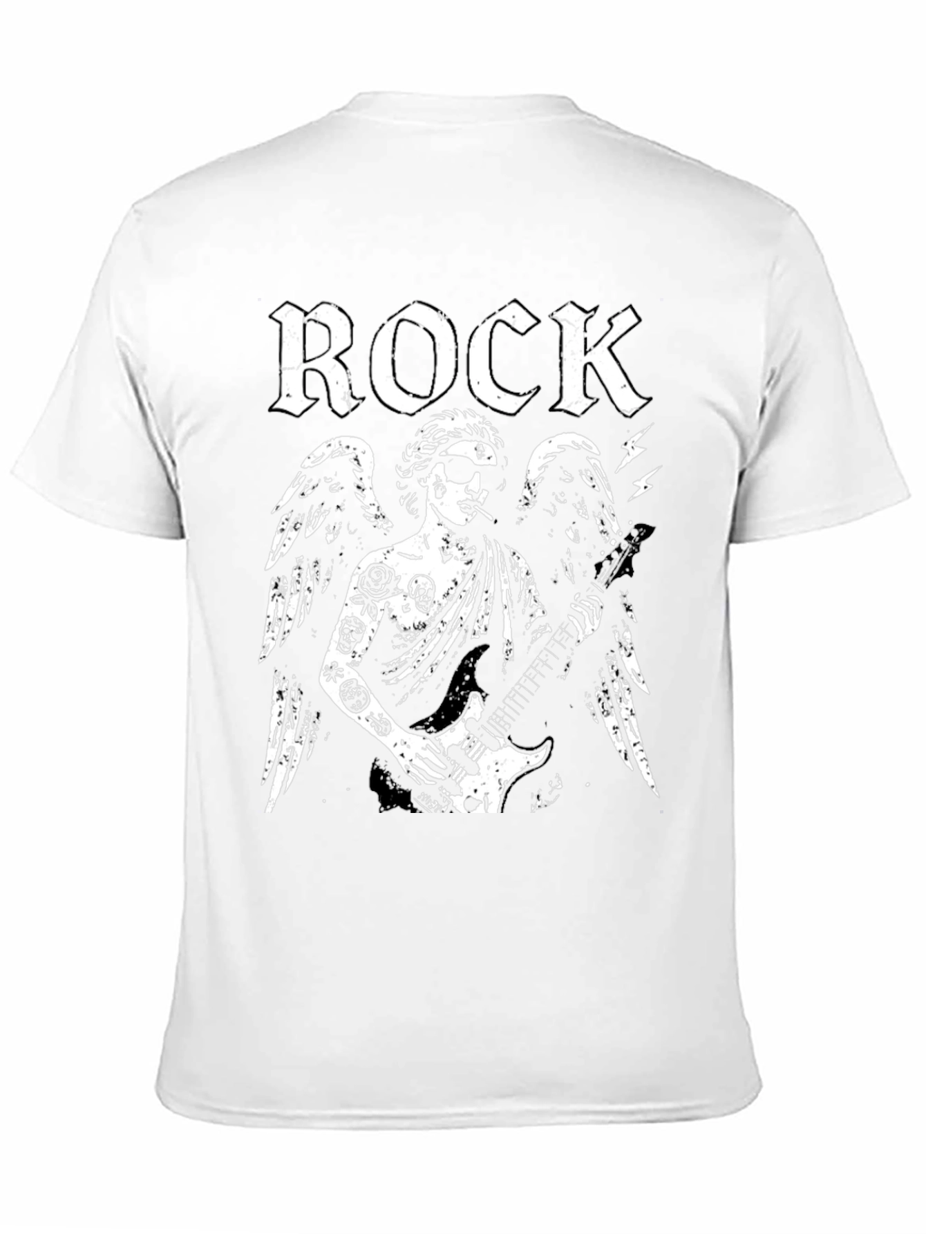 Rock Angel Graphic Tee - Black