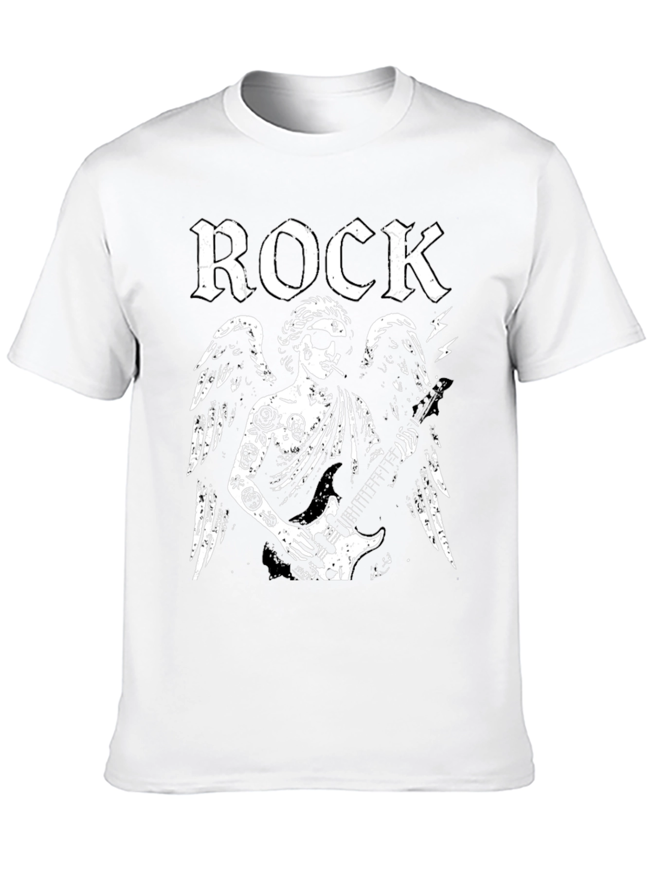 Rock Angel Graphic Tee - Black