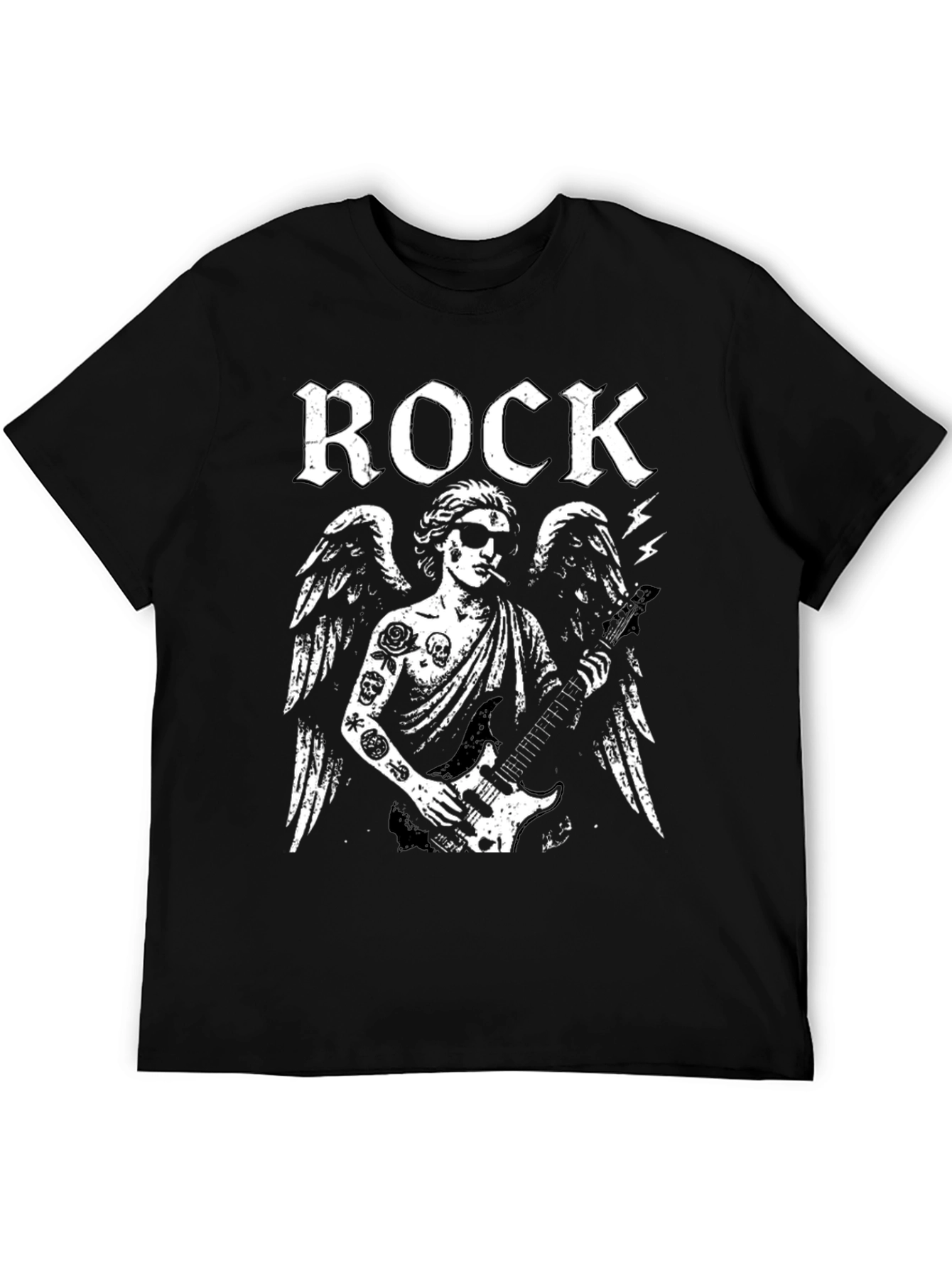 Rock Angel Graphic Tee - Black