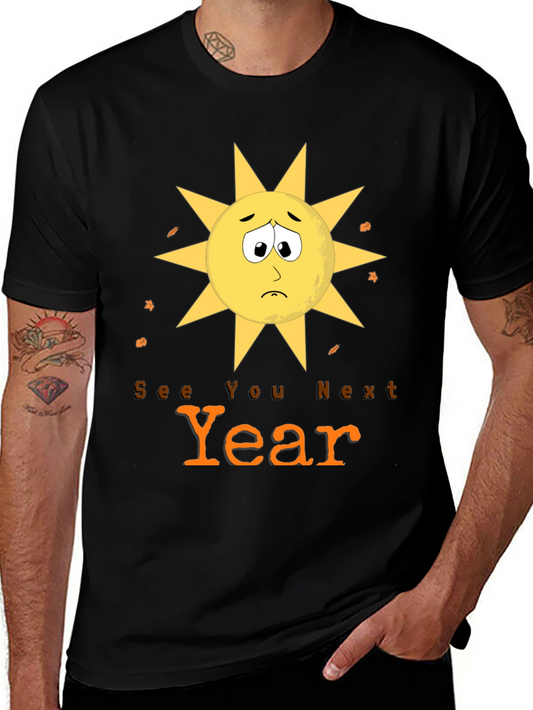 Sad Sun See You Next Year Graphic Tee