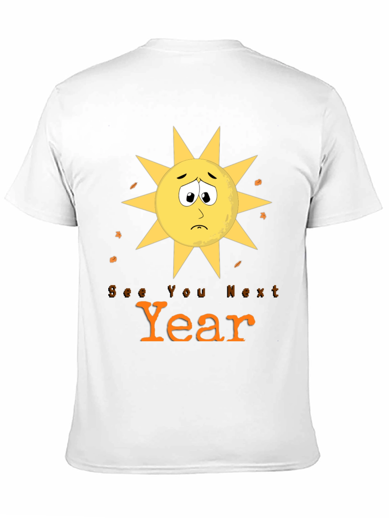 Sad Sun See You Next Year Graphic Tee