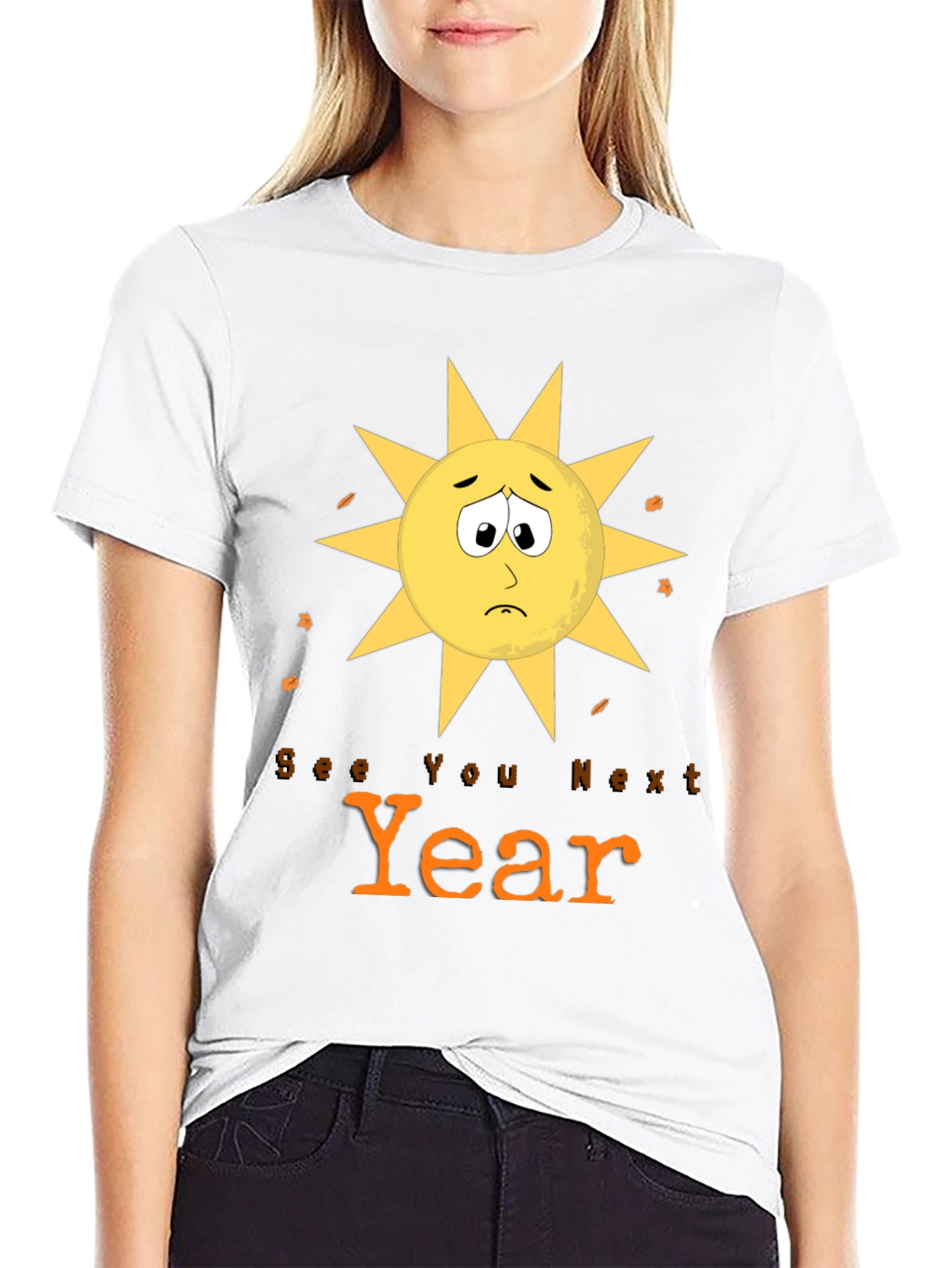 Sad Sun See You Next Year Graphic Tee