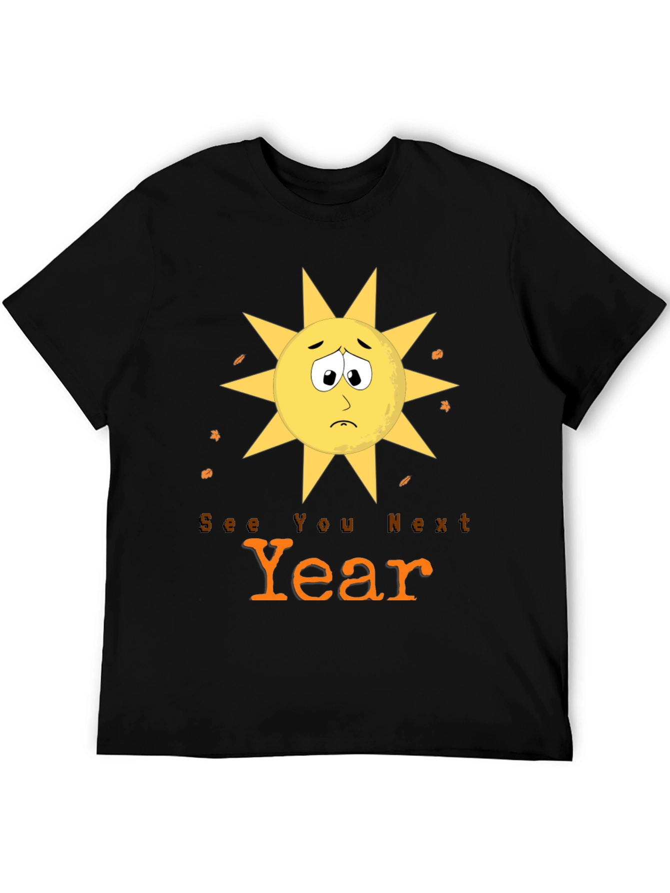 Sad Sun See You Next Year Graphic Tee
