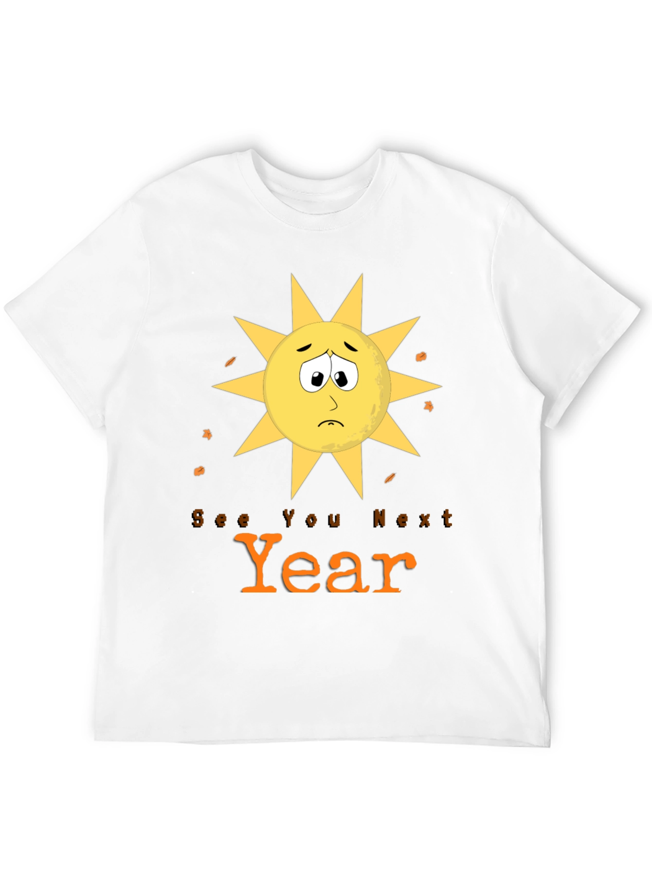Sad Sun See You Next Year Graphic Tee