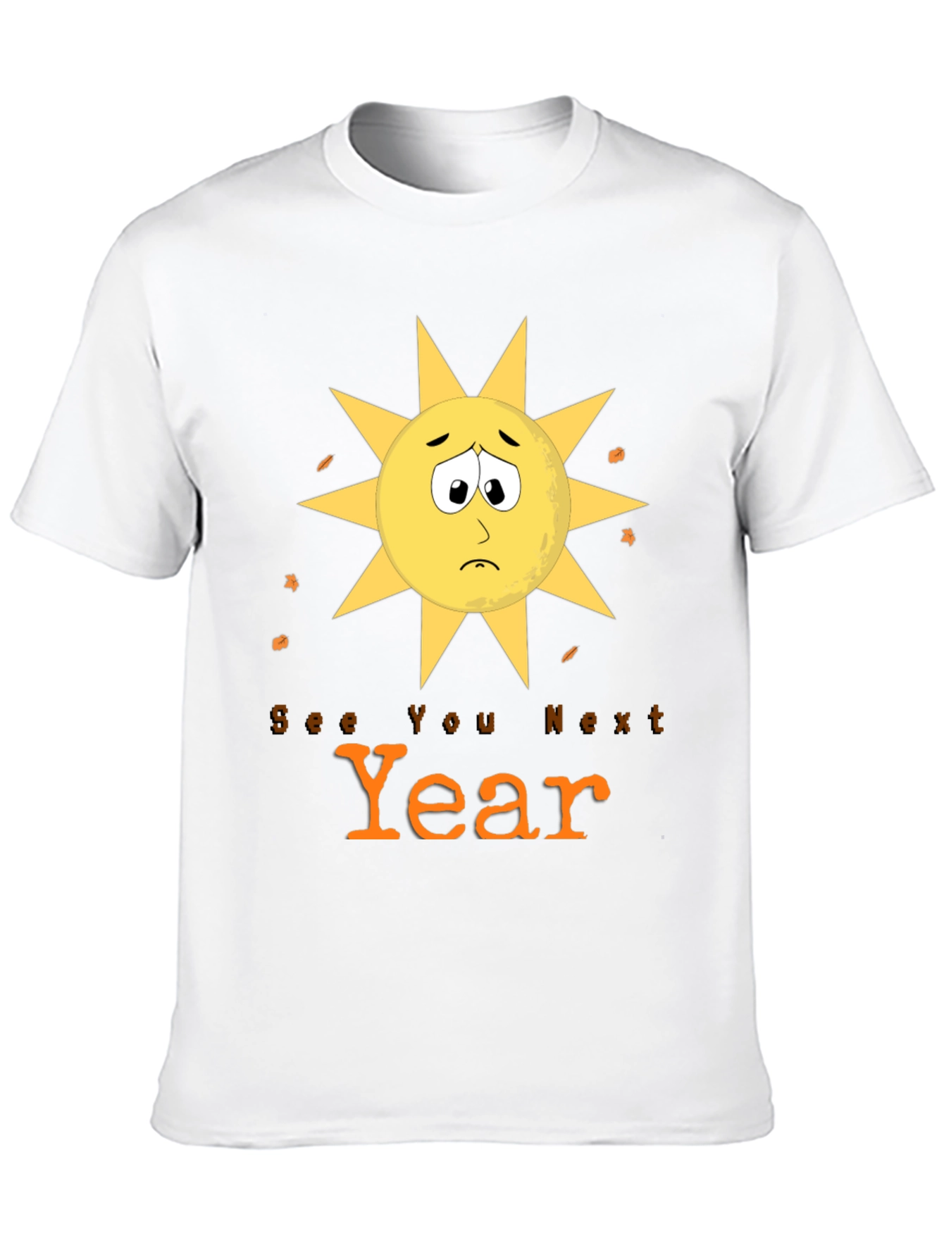 Sad Sun See You Next Year Graphic Tee