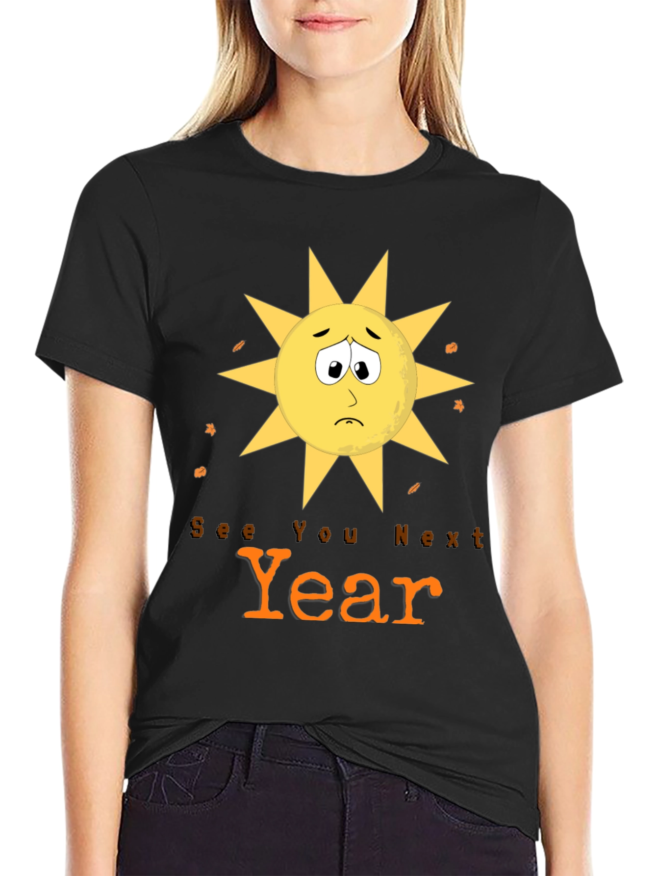 Sad Sun See You Next Year Graphic Tee