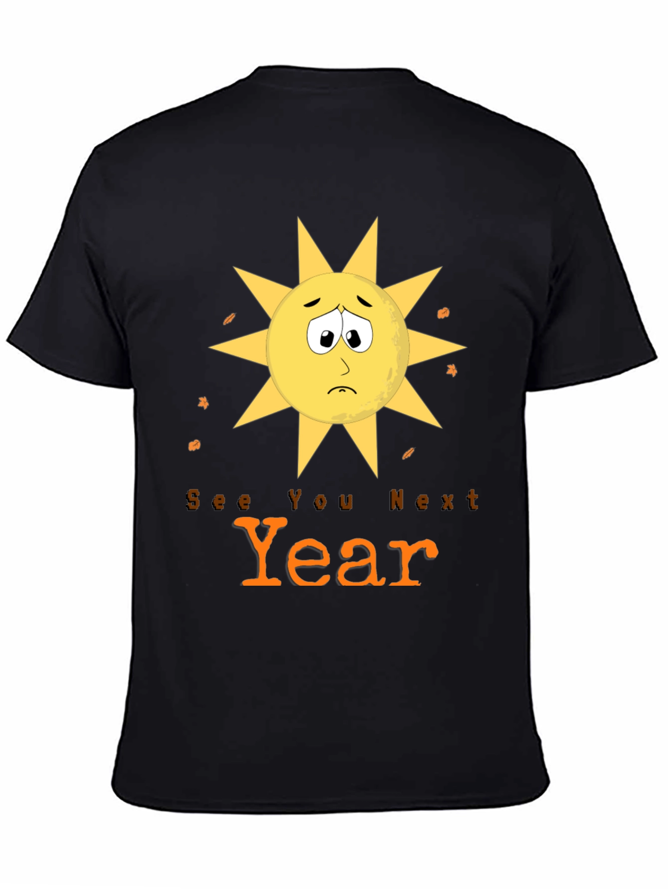 Sad Sun See You Next Year Graphic Tee