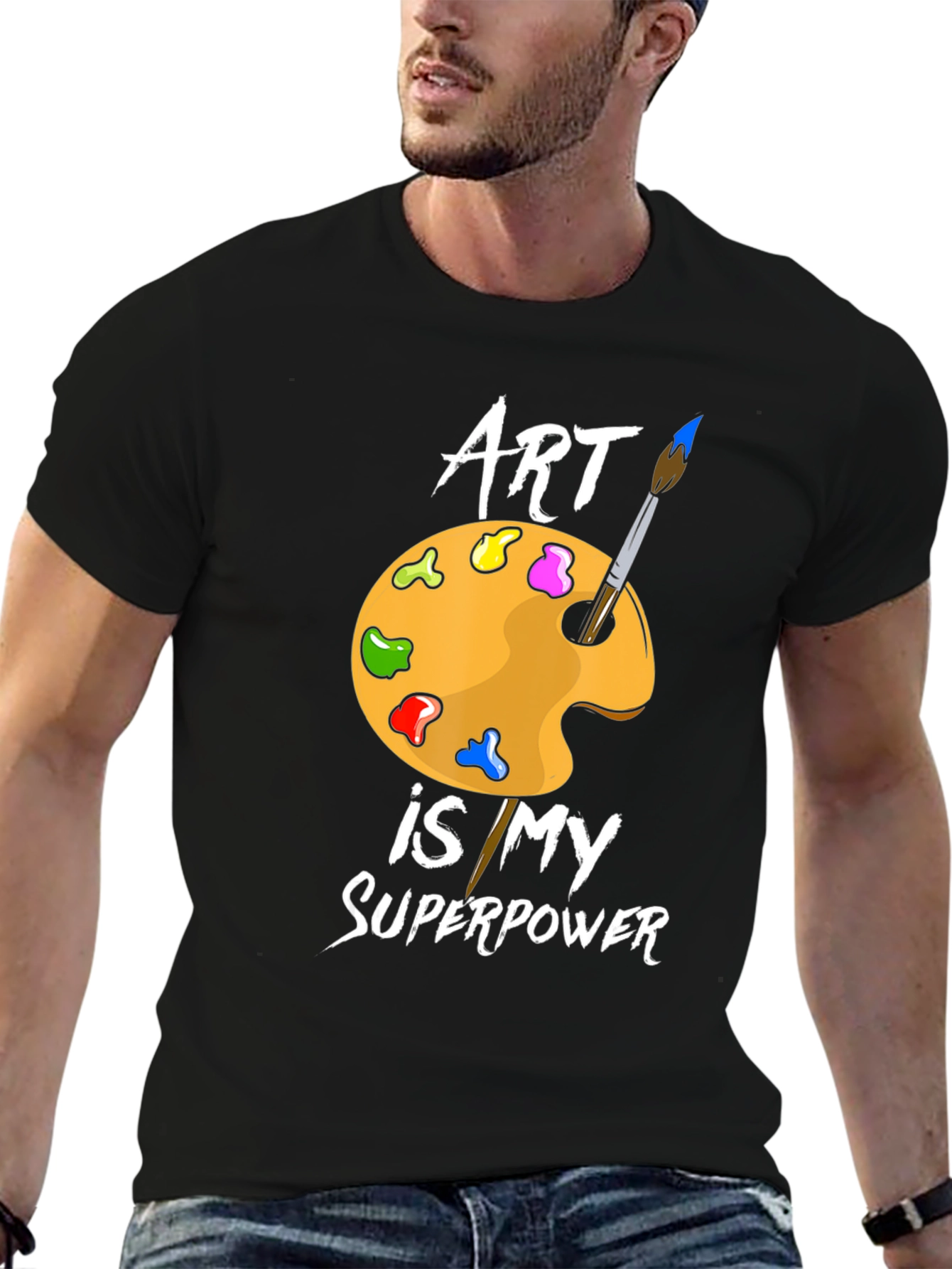 Art Is My Superpower T-Shirt - Painters Palette Design