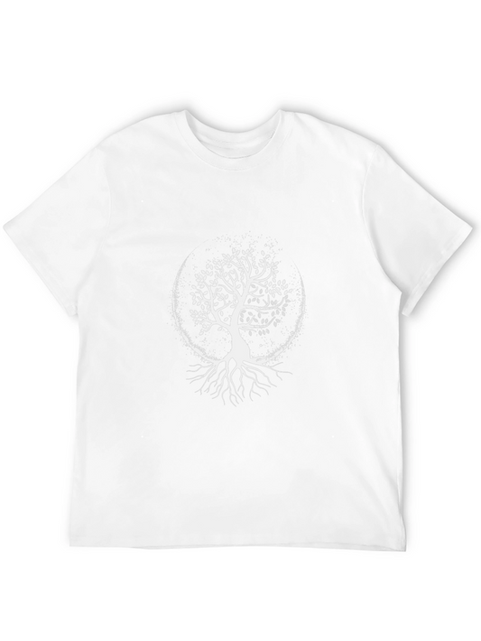 Tree of Life Graphic Tee - Black Cotton Shirt