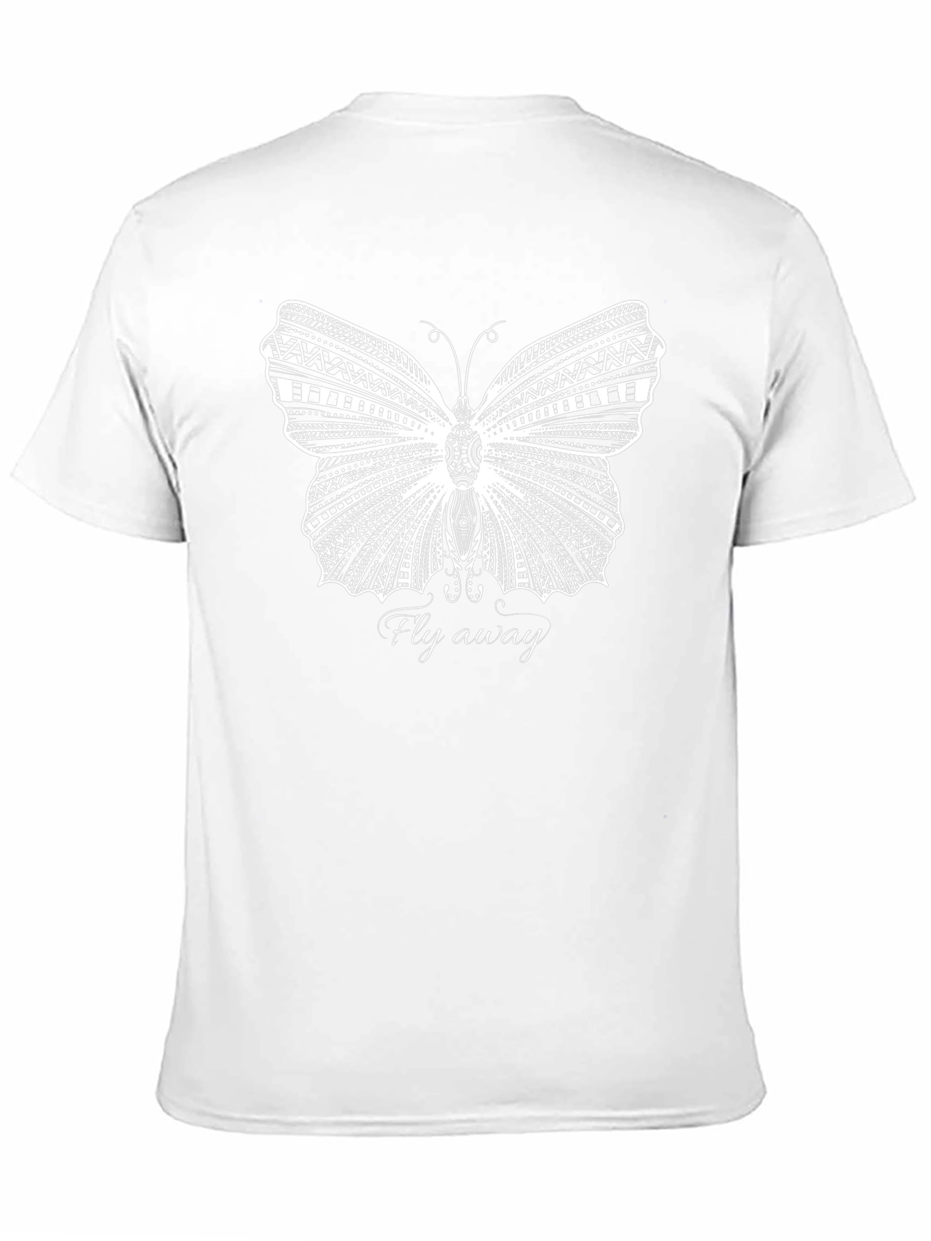 Butterfly Graphic Print Tee - Fly Away Black T-Shirt
