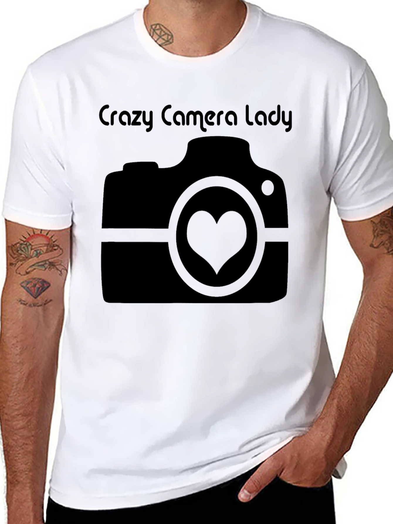 Crazy Camera Lady T-Shirt - Photo Lover Gift