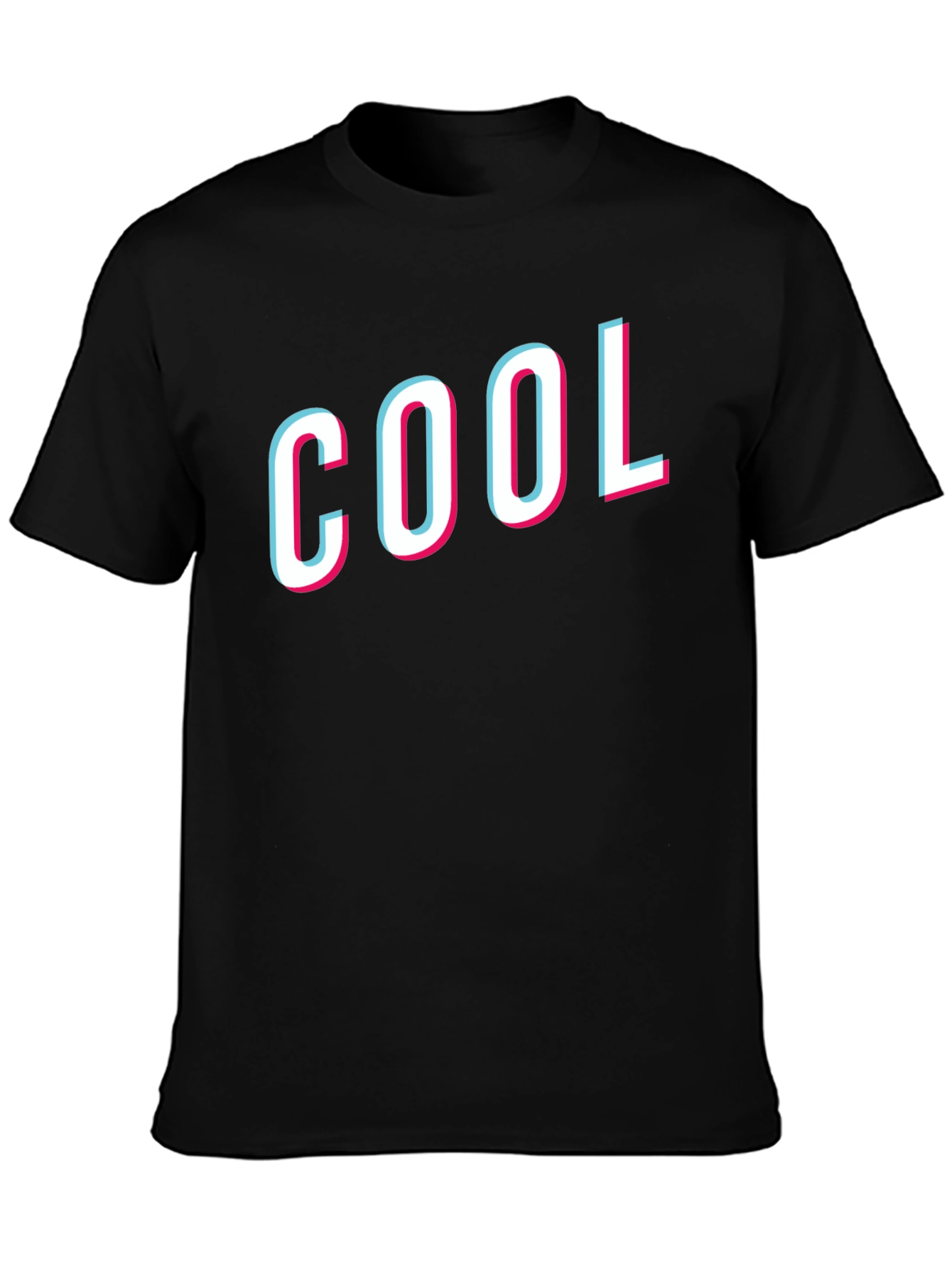 COOL Graphic T-Shirt - Black Cotton Blend Tee