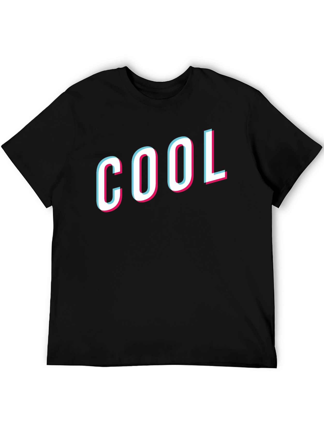 COOL Graphic T-Shirt - Black Cotton Blend Tee