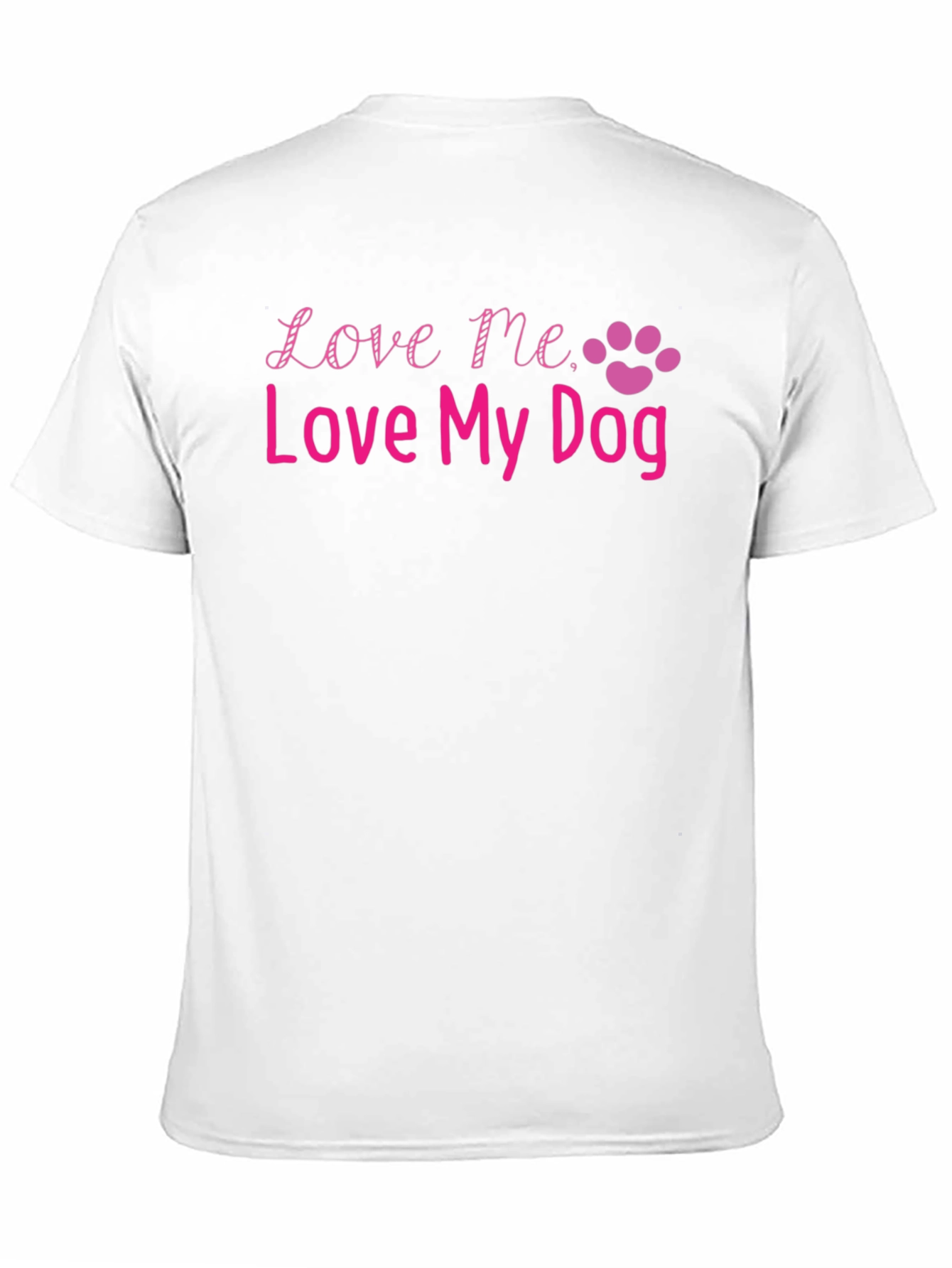 Love Me Love My Dog Black T-Shirt