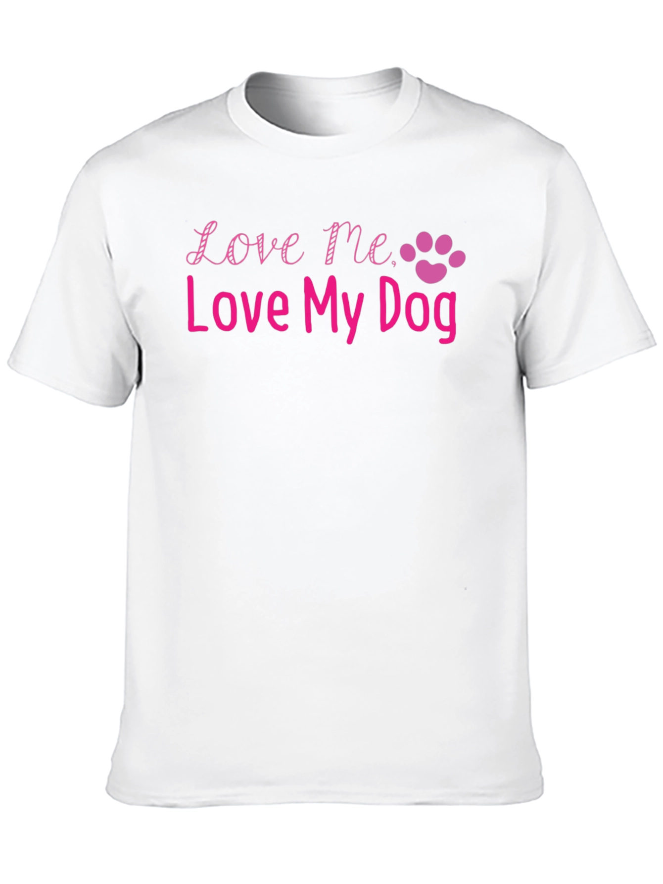 Love Me Love My Dog Black T-Shirt