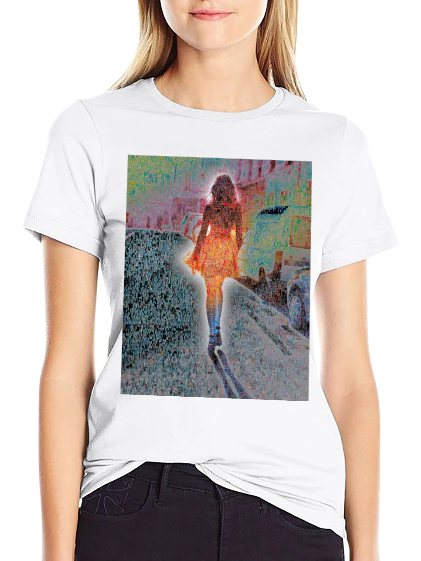Abstract Cityscape Graphic Tee