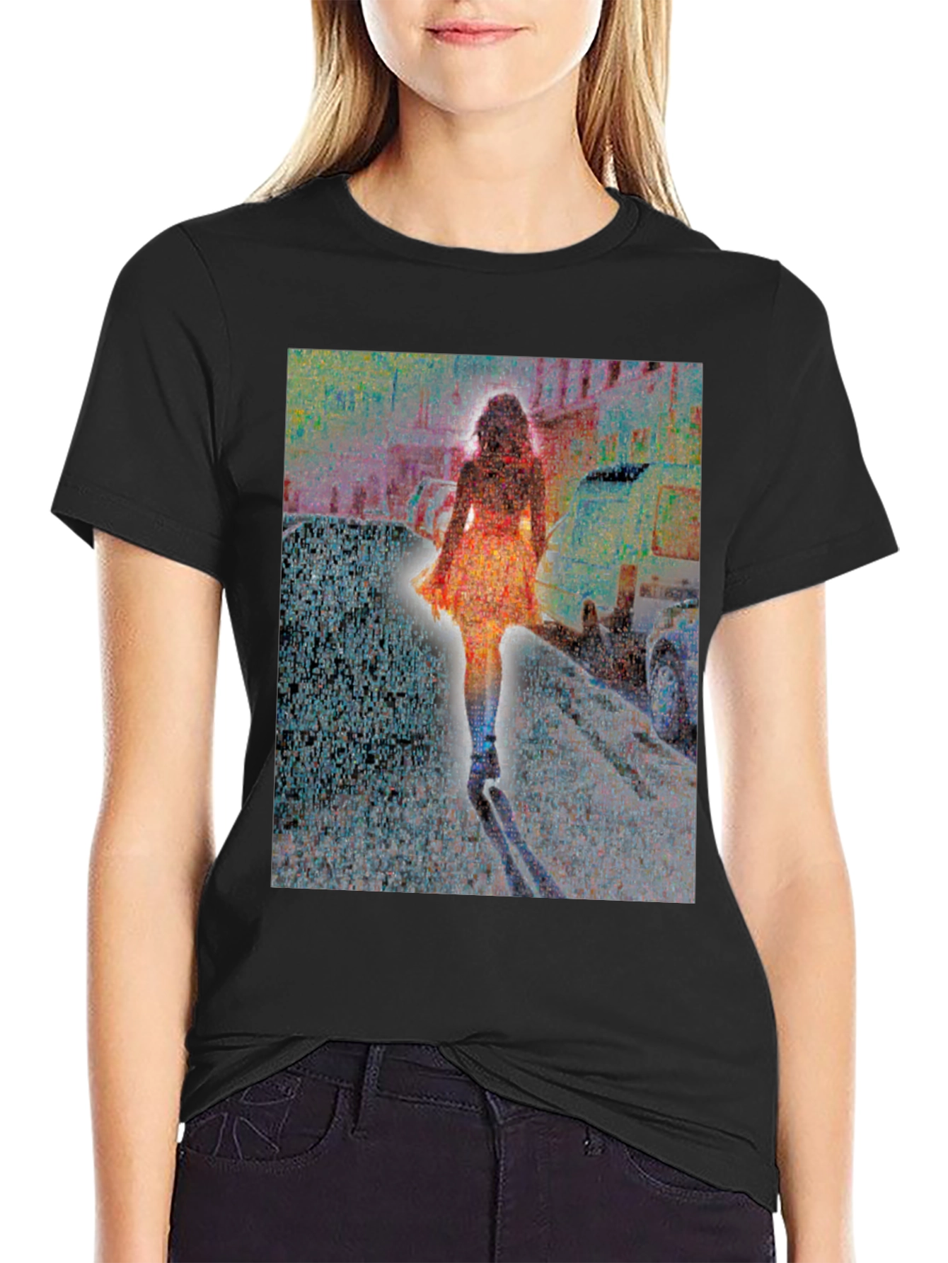 Abstract Cityscape Graphic Tee