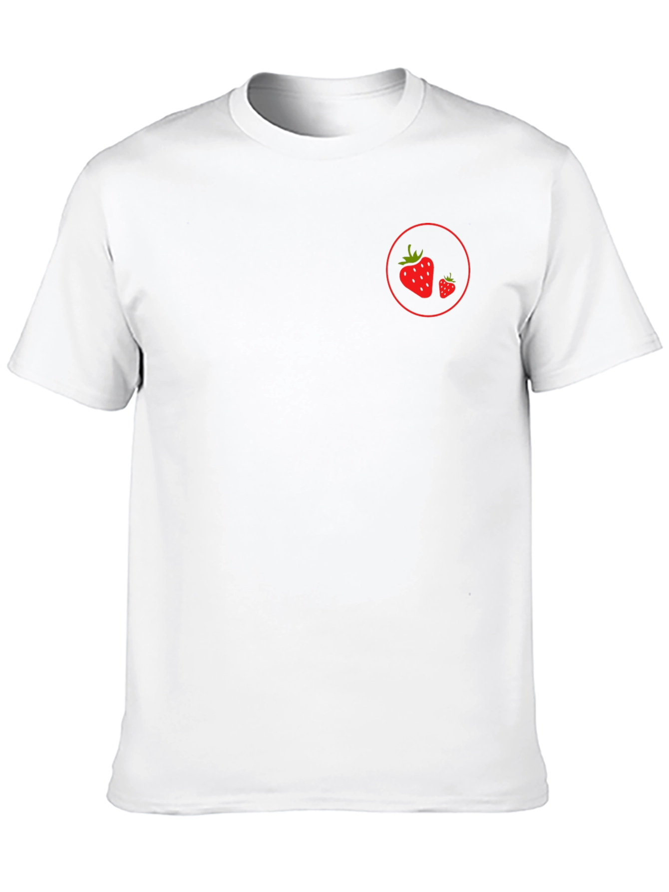 Strawberry Graphic Black T-Shirt