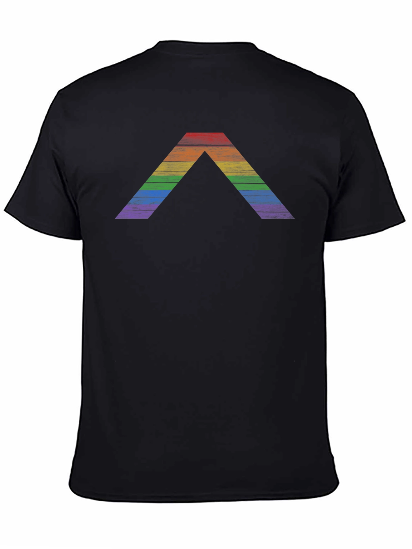 Rainbow Pride Chevron T-Shirt - Classic Black Tee