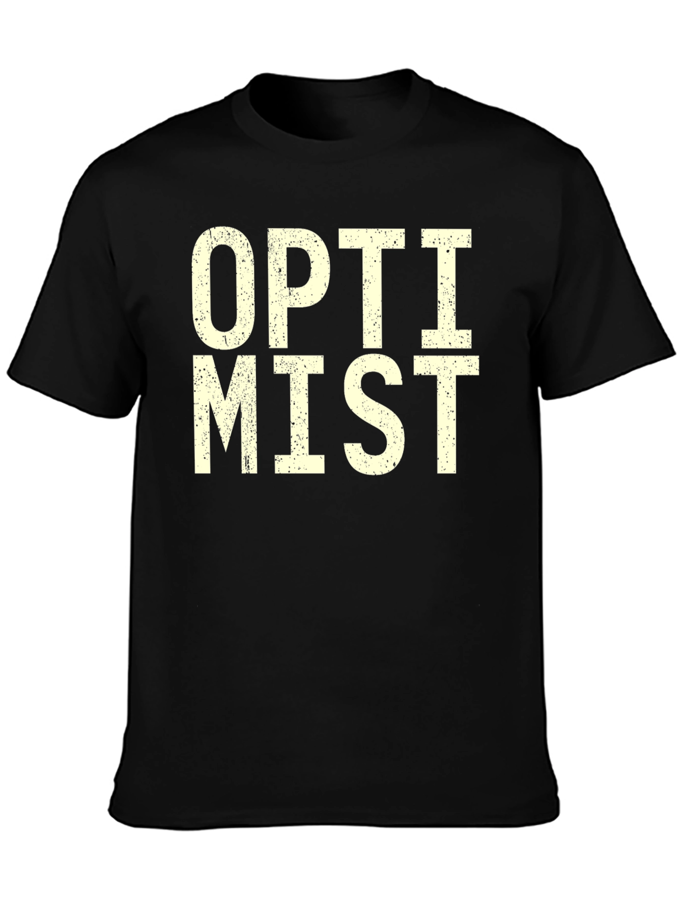 Optimist Graphic T-Shirt - Black