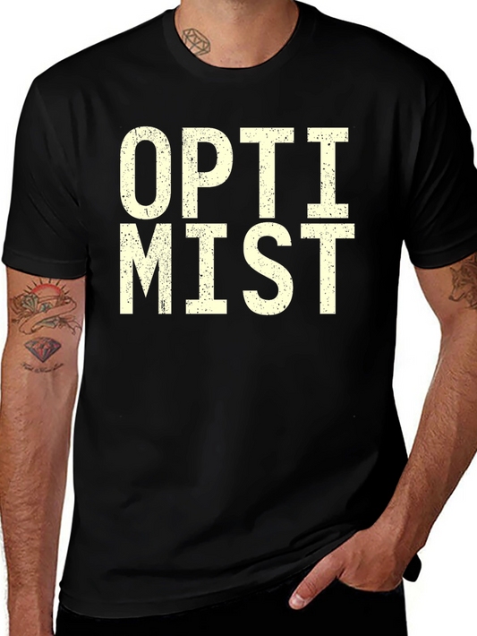 Optimist Graphic T-Shirt - Black