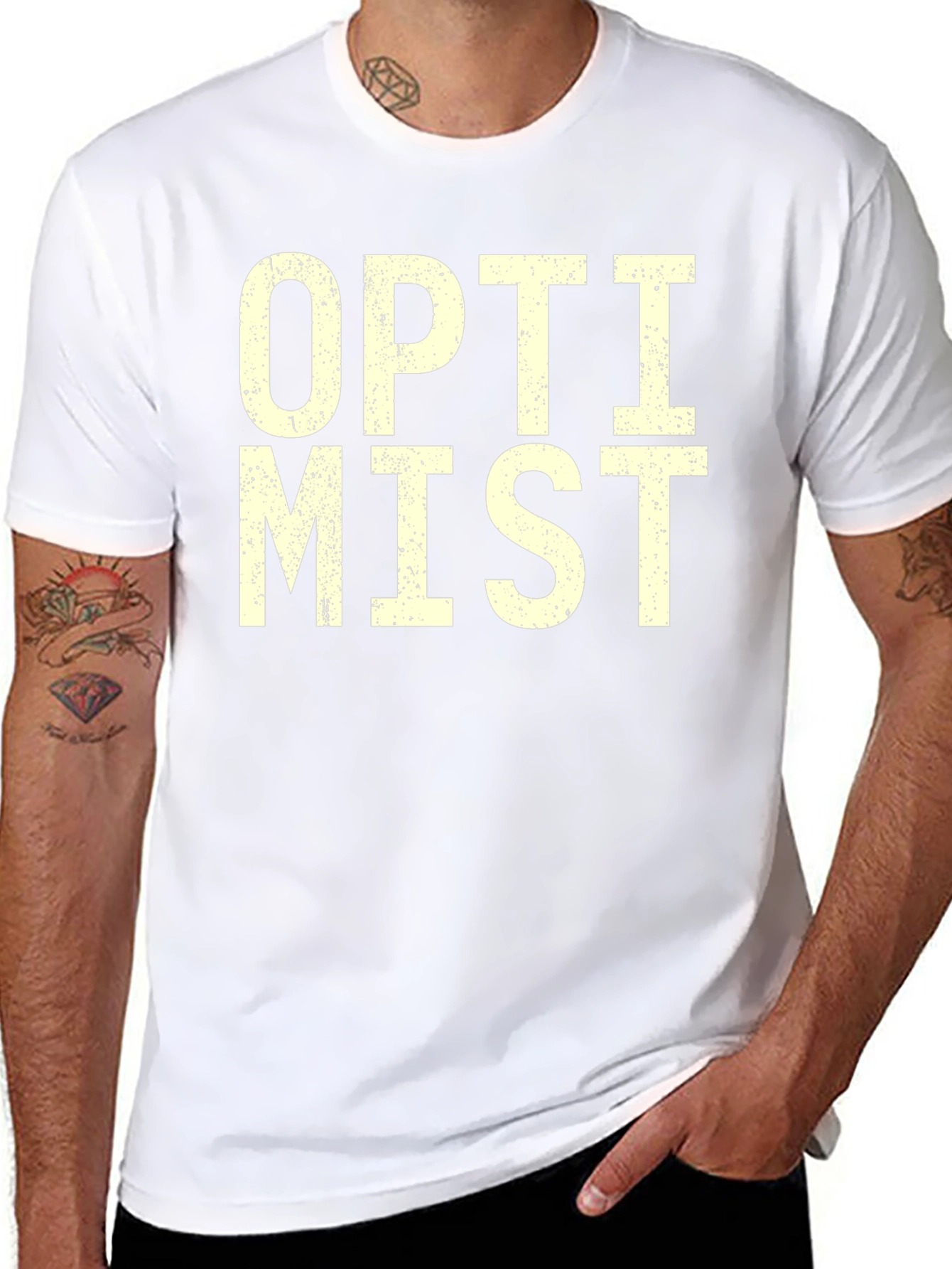 Optimist Graphic T-Shirt - Black