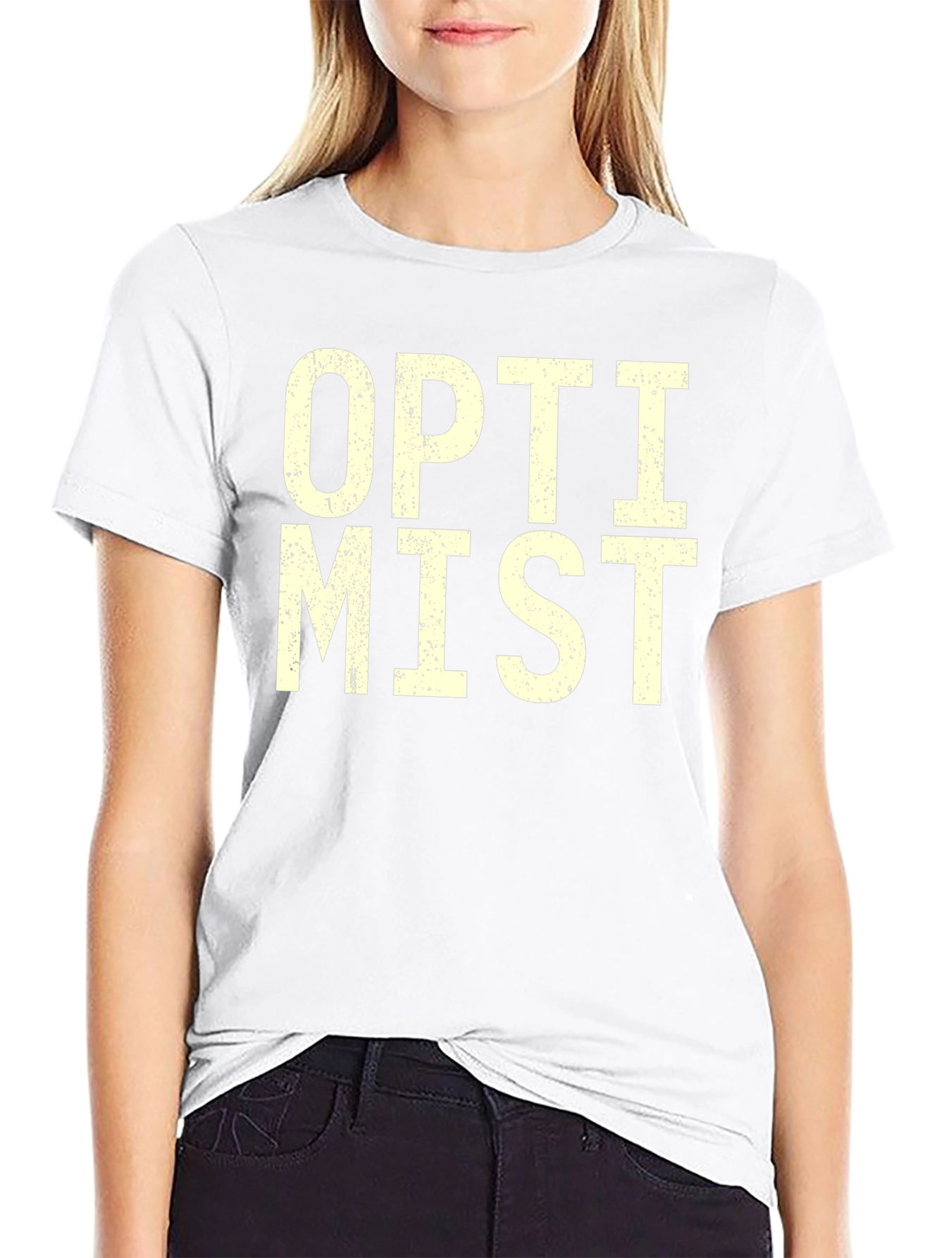 Optimist Graphic T-Shirt - Black
