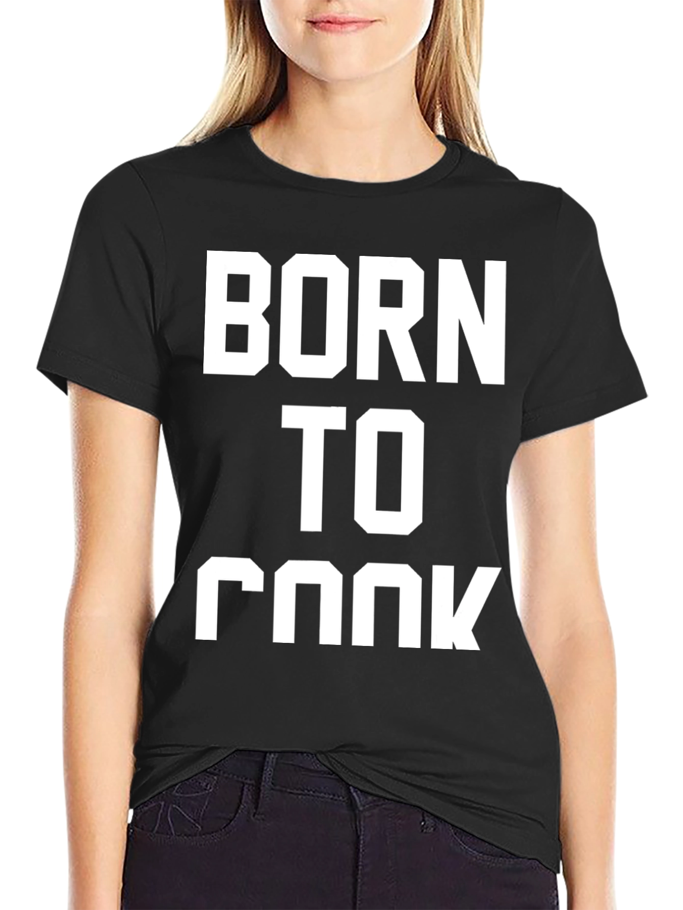 Born To Cook Black T-Shirt