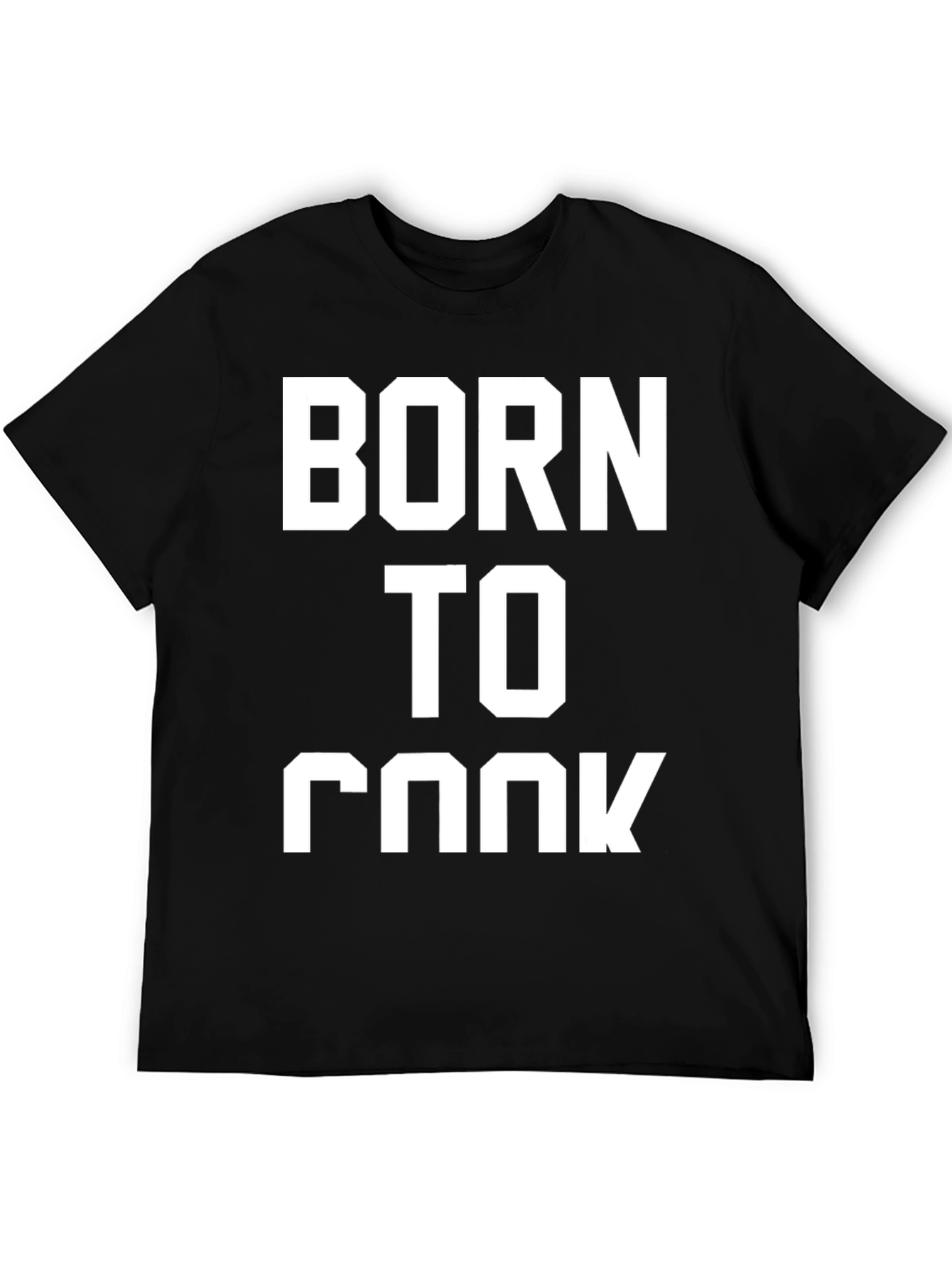 Born To Cook Black T-Shirt