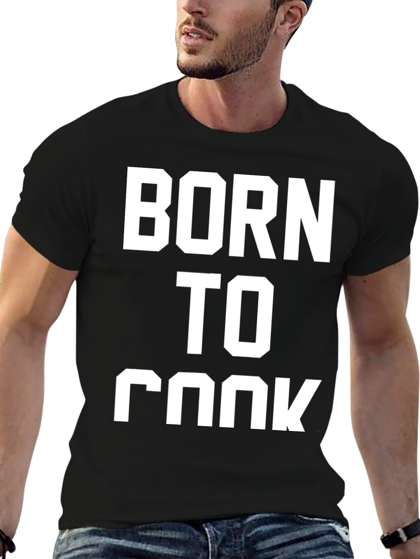 Born To Cook Black T-Shirt