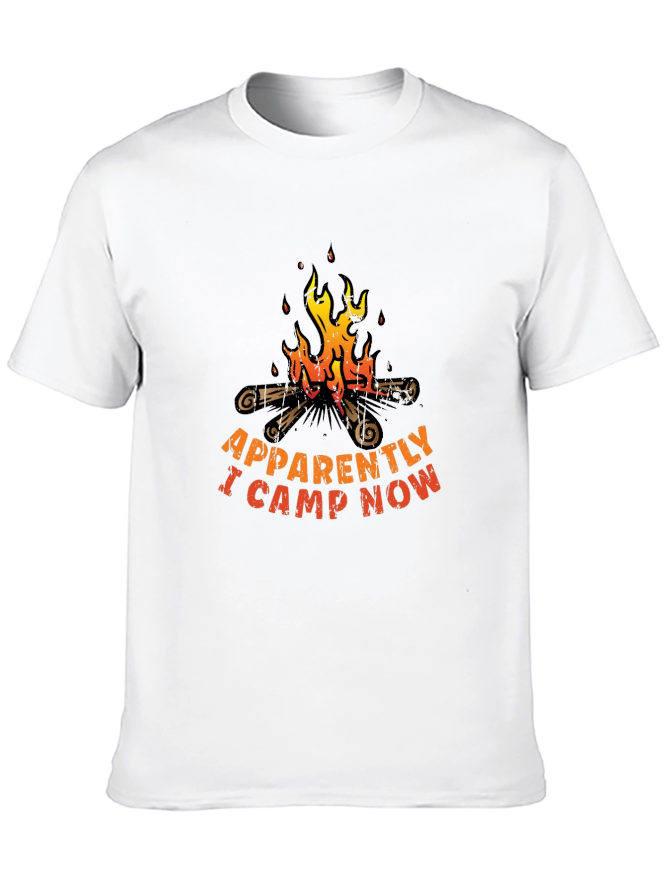 Funny Camping T-Shirt - Apparently I Camp Now