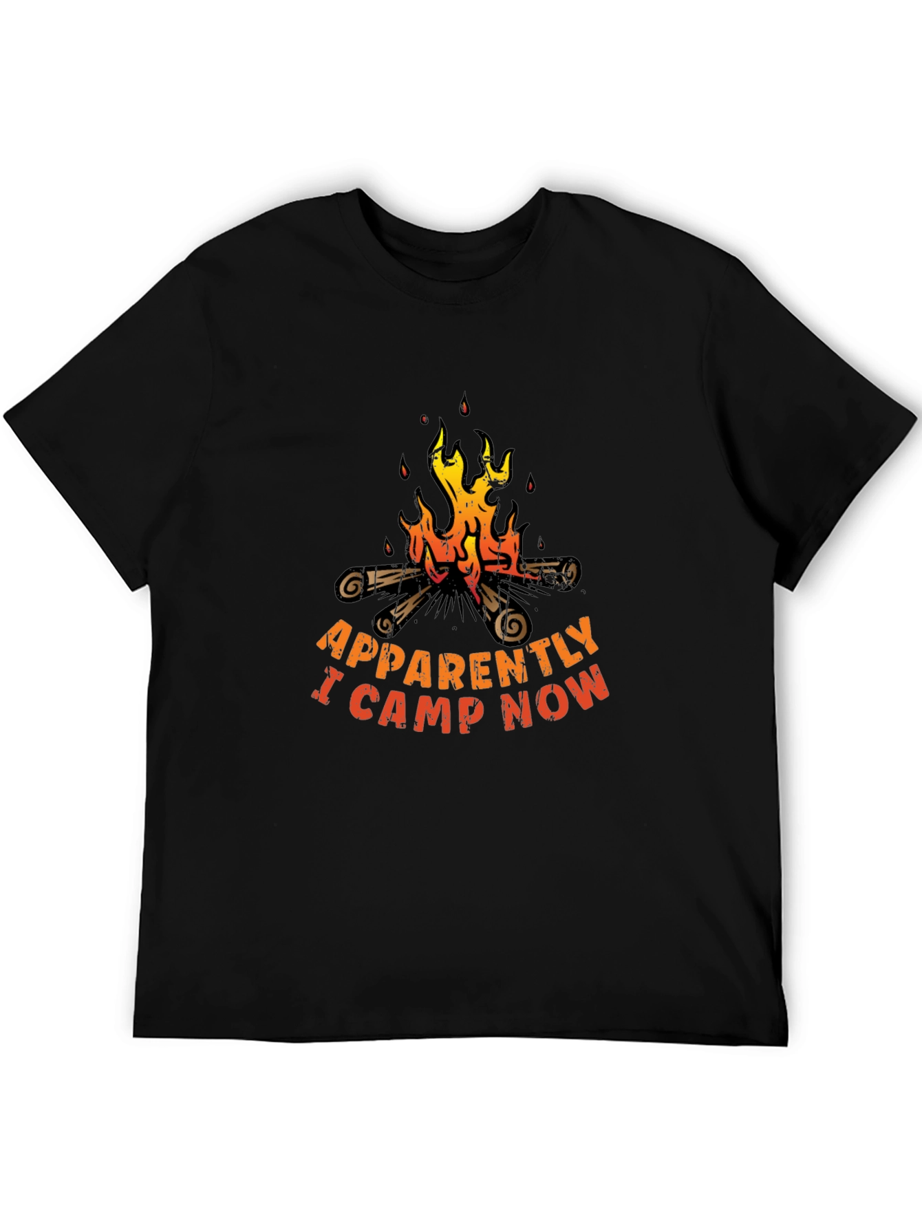 Funny Camping T-Shirt - Apparently I Camp Now