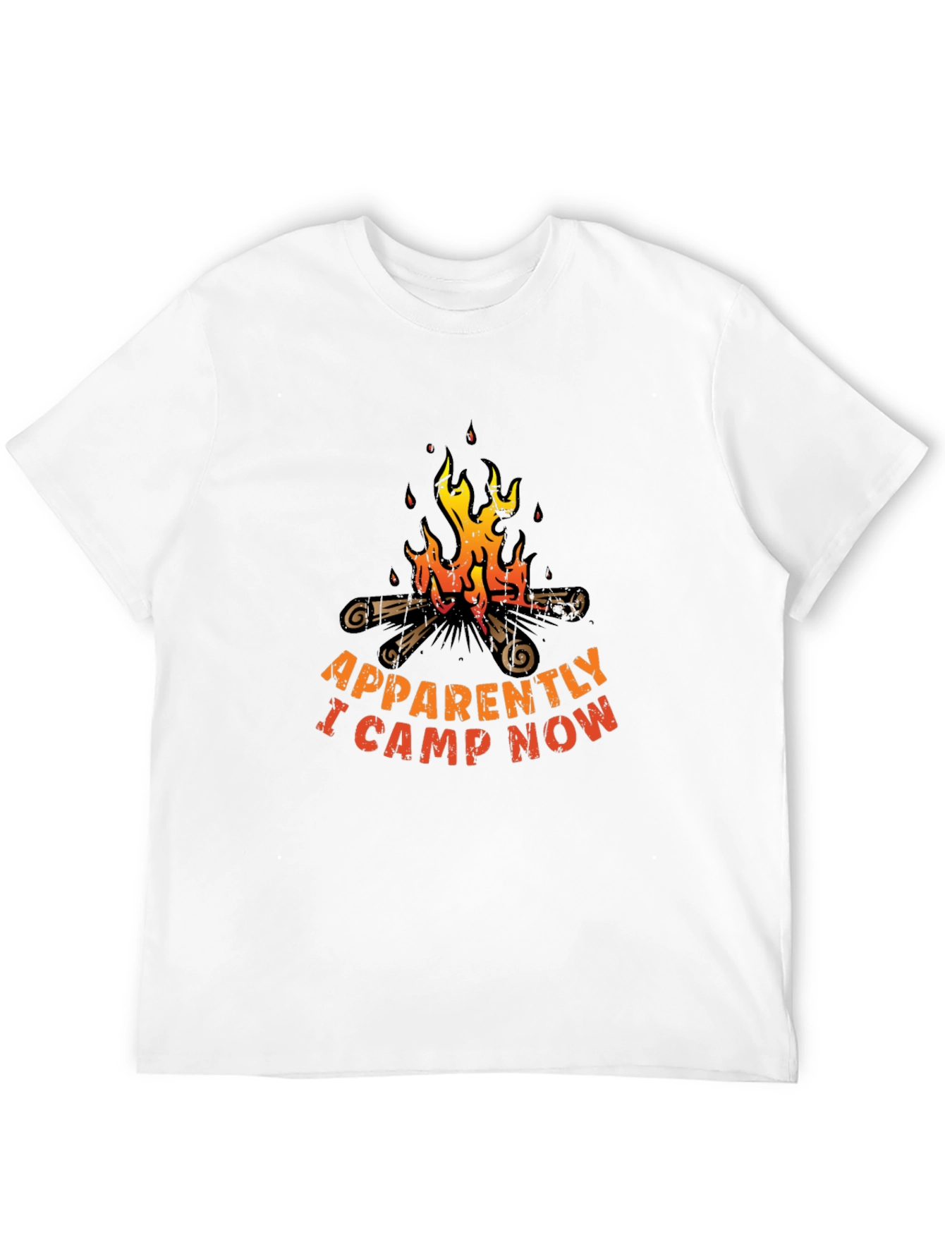 Funny Camping T-Shirt - Apparently I Camp Now