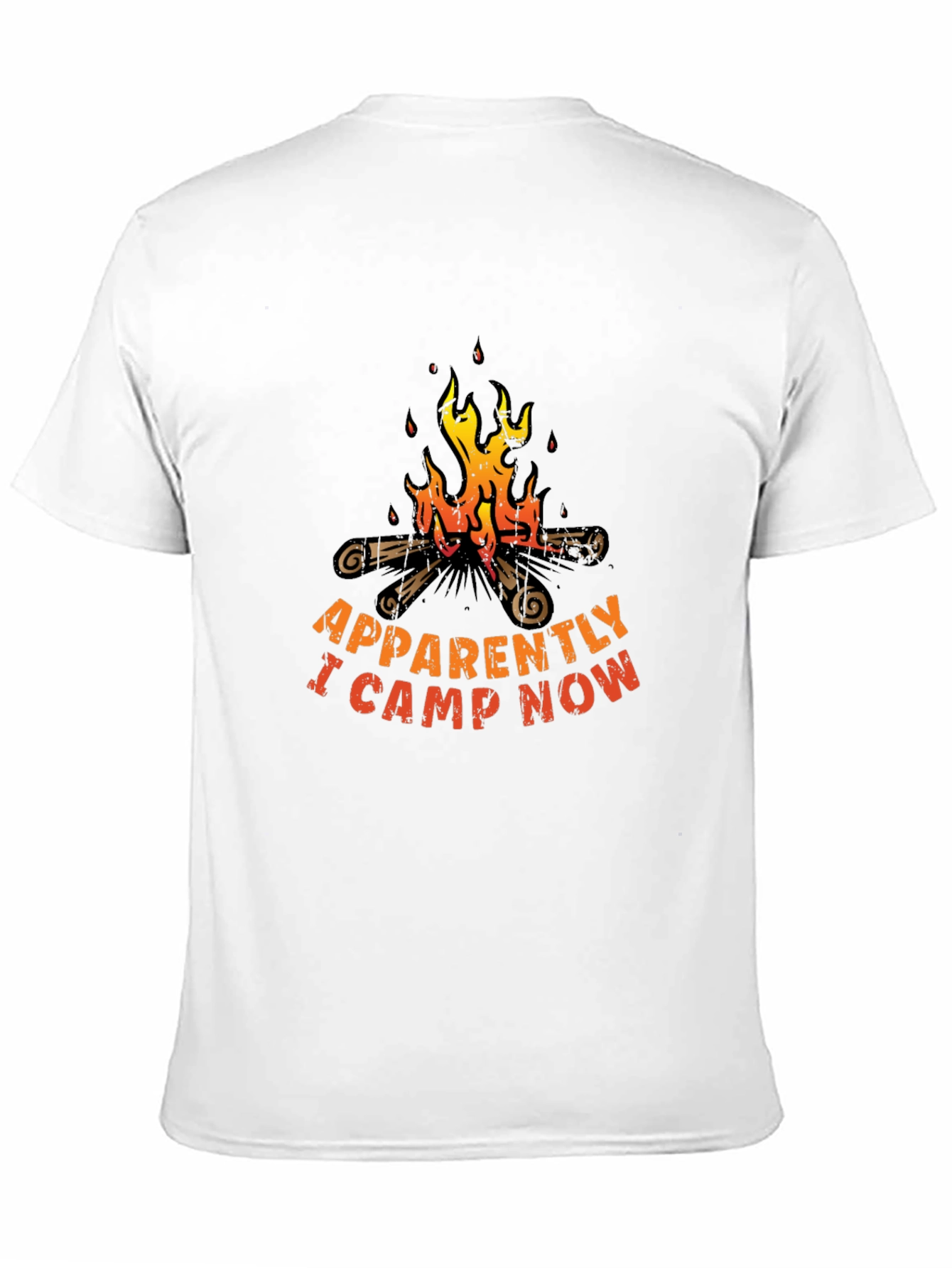 Funny Camping T-Shirt - Apparently I Camp Now